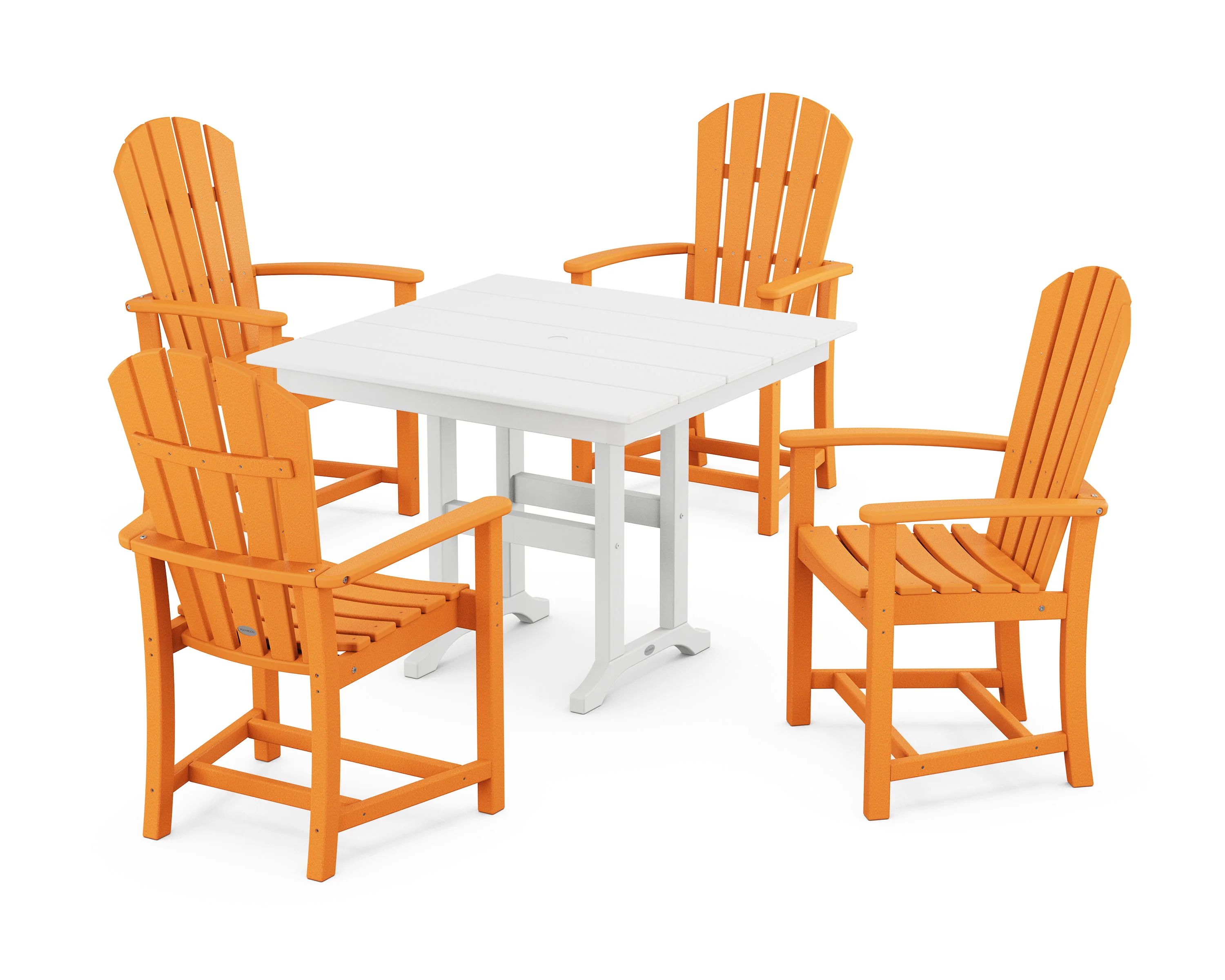 Palm Coast 5-Piece Farmhouse Dining Set - Image 4