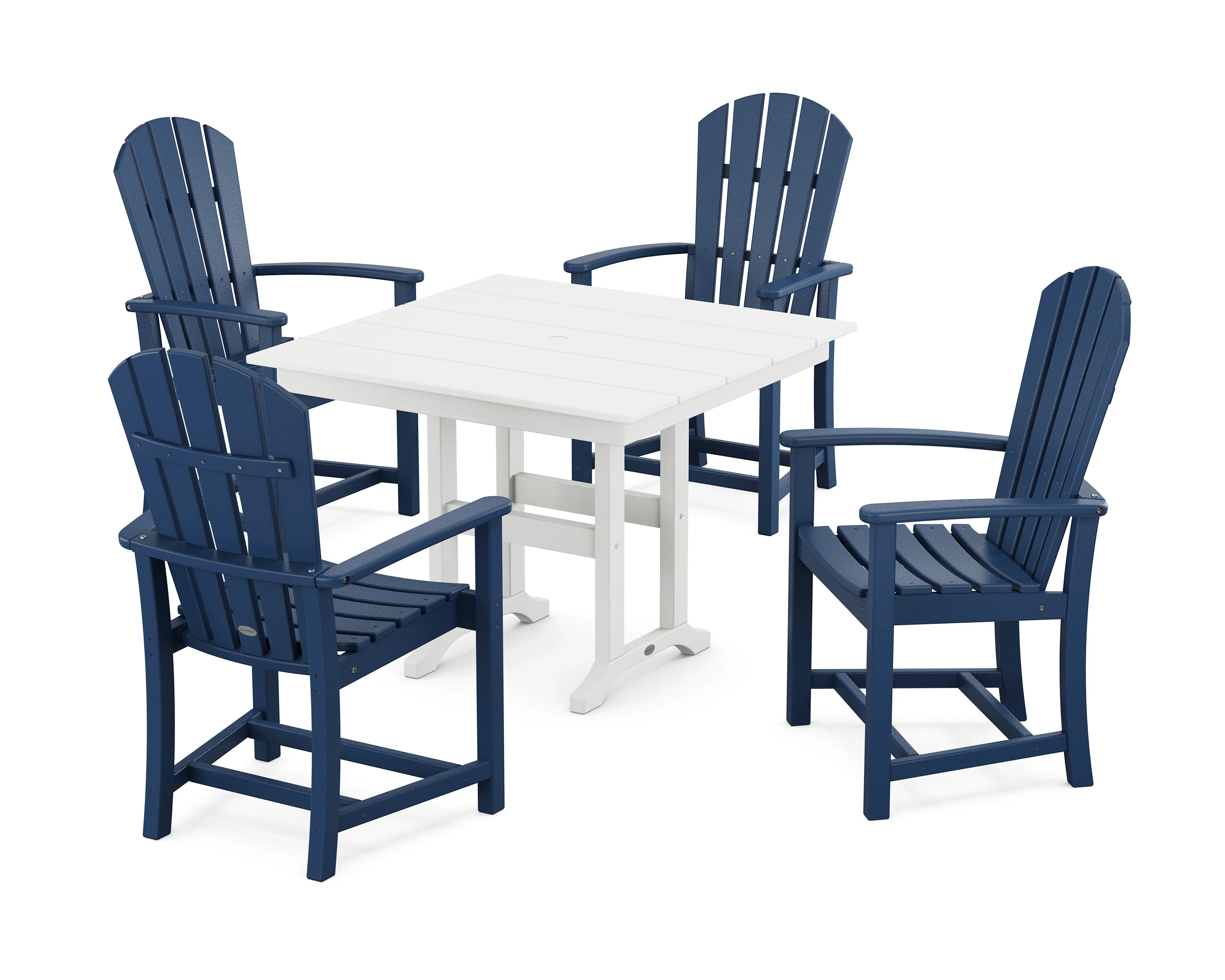 Palm Coast 5-Piece Farmhouse Dining Set - Image 8