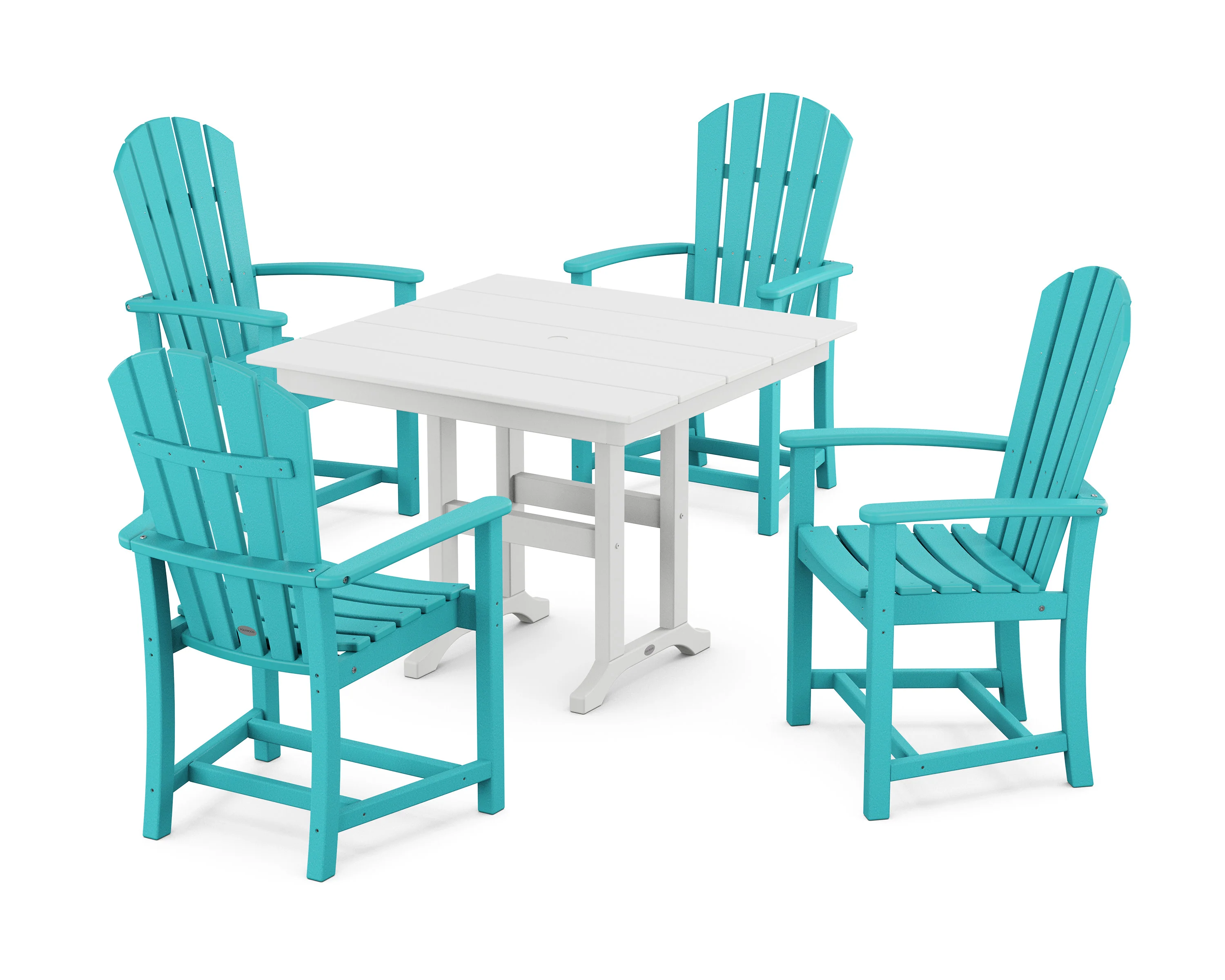 Palm Coast 5-Piece Farmhouse Dining Set - Image 9