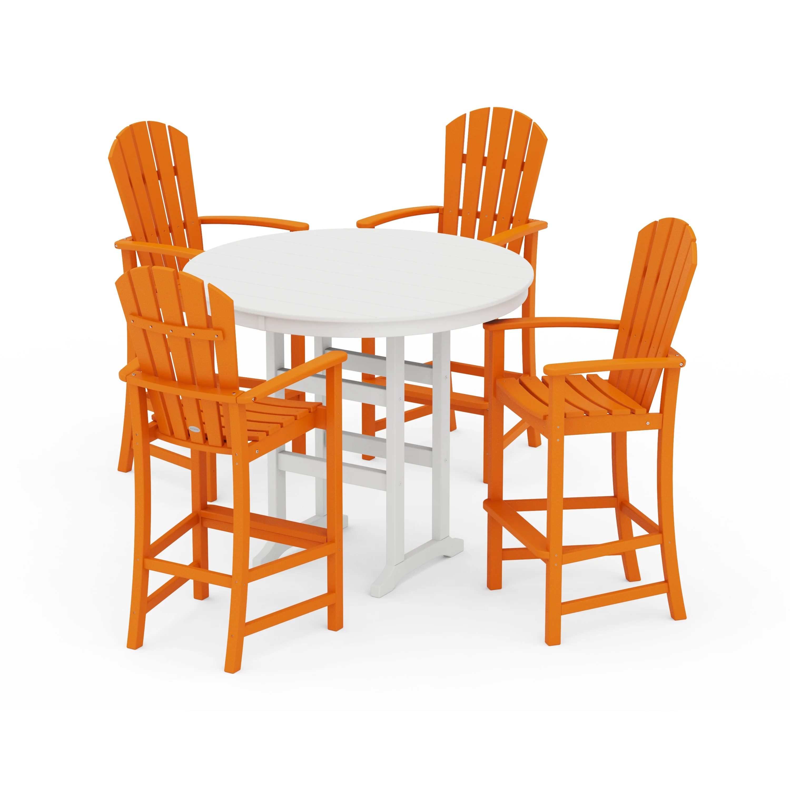 Palm Coast 5-Piece Round Farmhouse Bar Set - Image 12