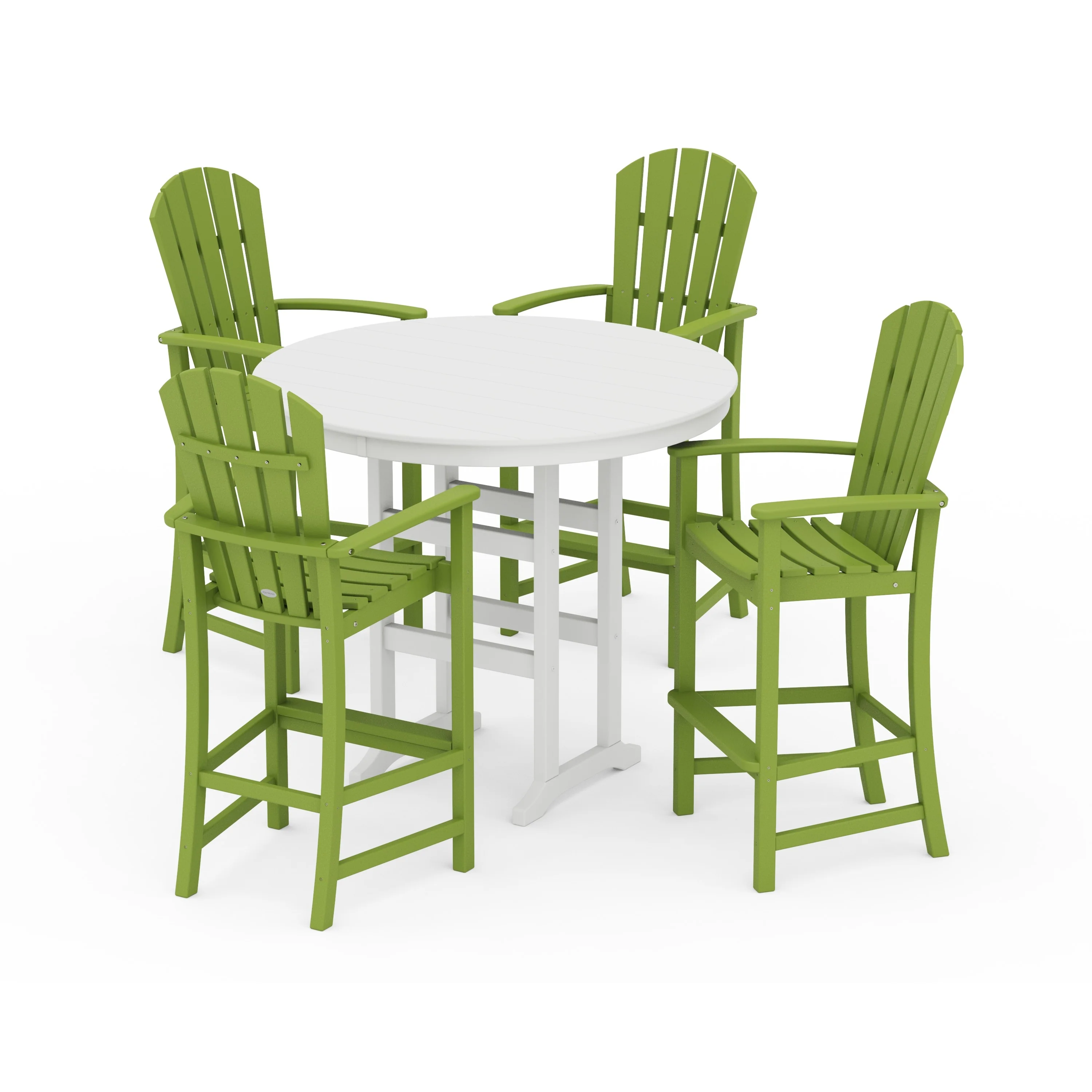 Palm Coast 5-Piece Round Farmhouse Bar Set - Image 14