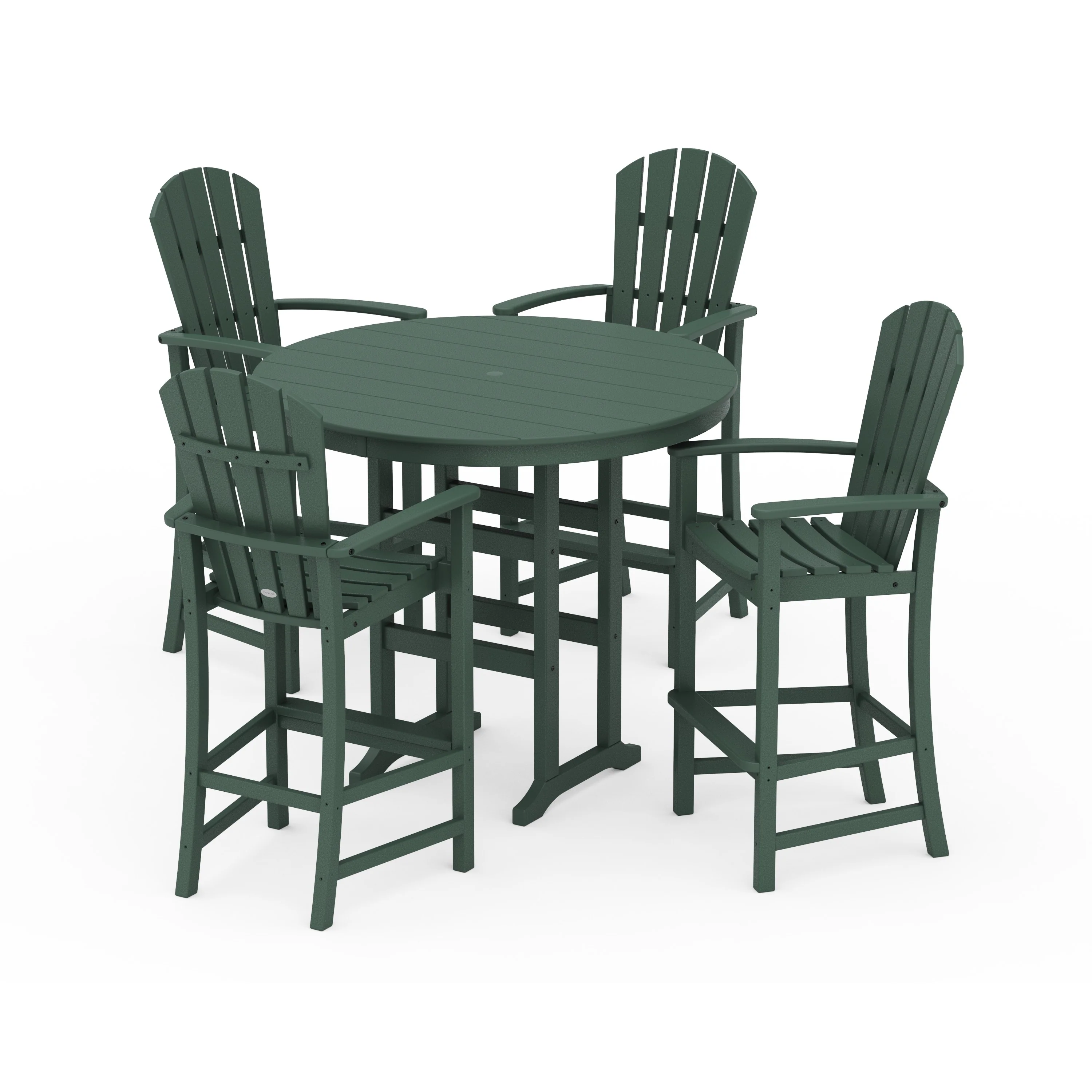 Palm Coast 5-Piece Round Farmhouse Bar Set - Image 16