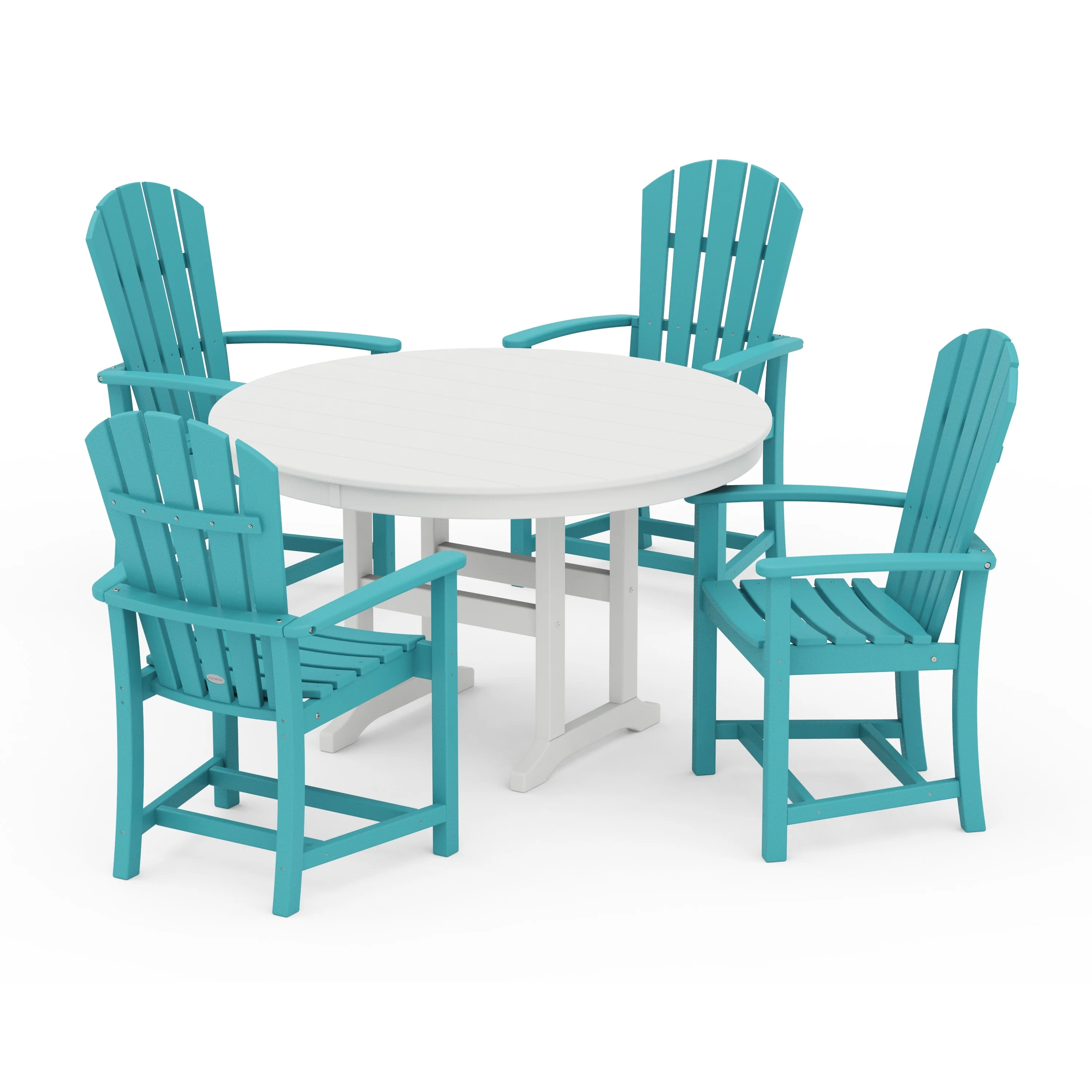 Palm Coast 5-Piece Round Farmhouse Dining Set - Image 11