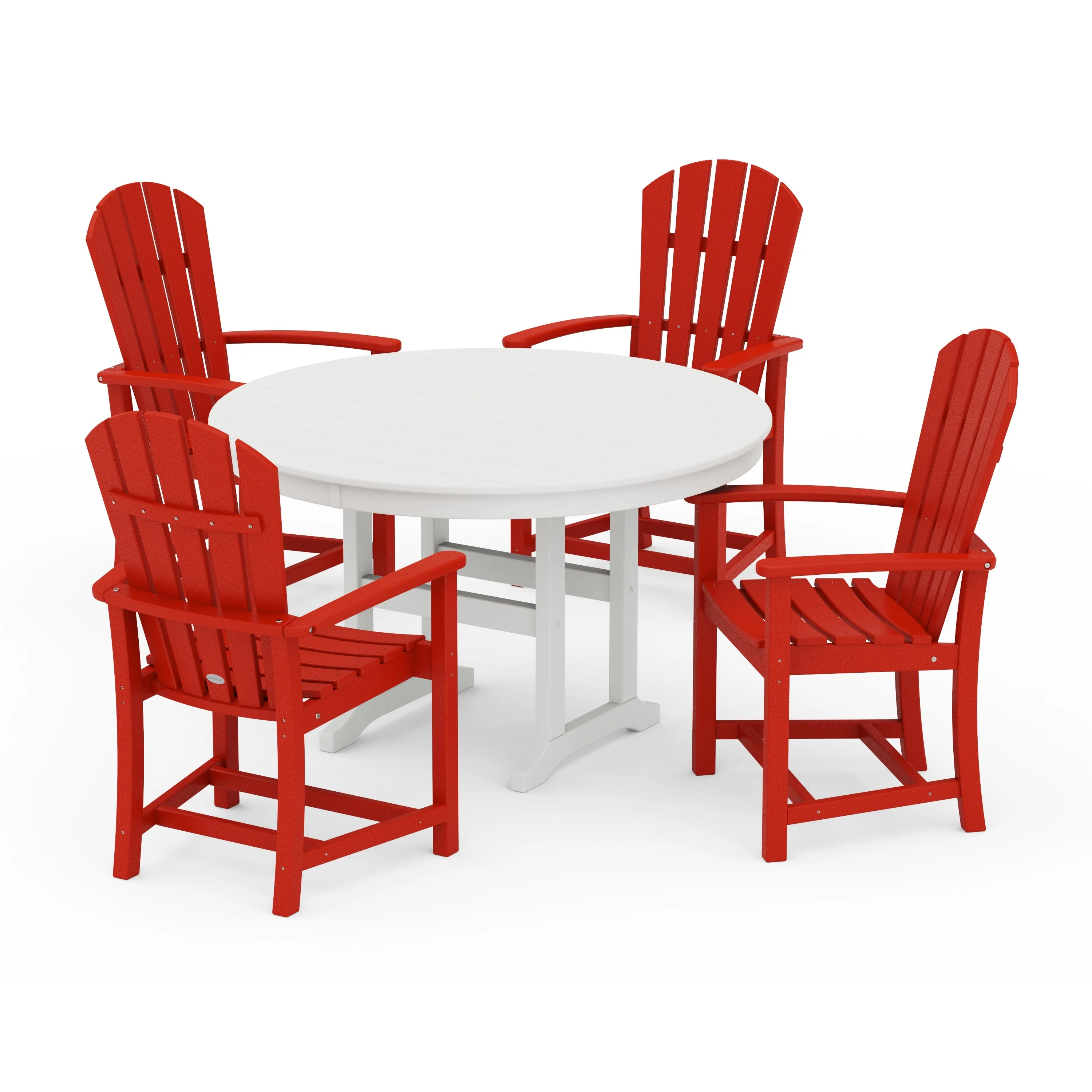 Palm Coast 5-Piece Round Farmhouse Dining Set - Image 15