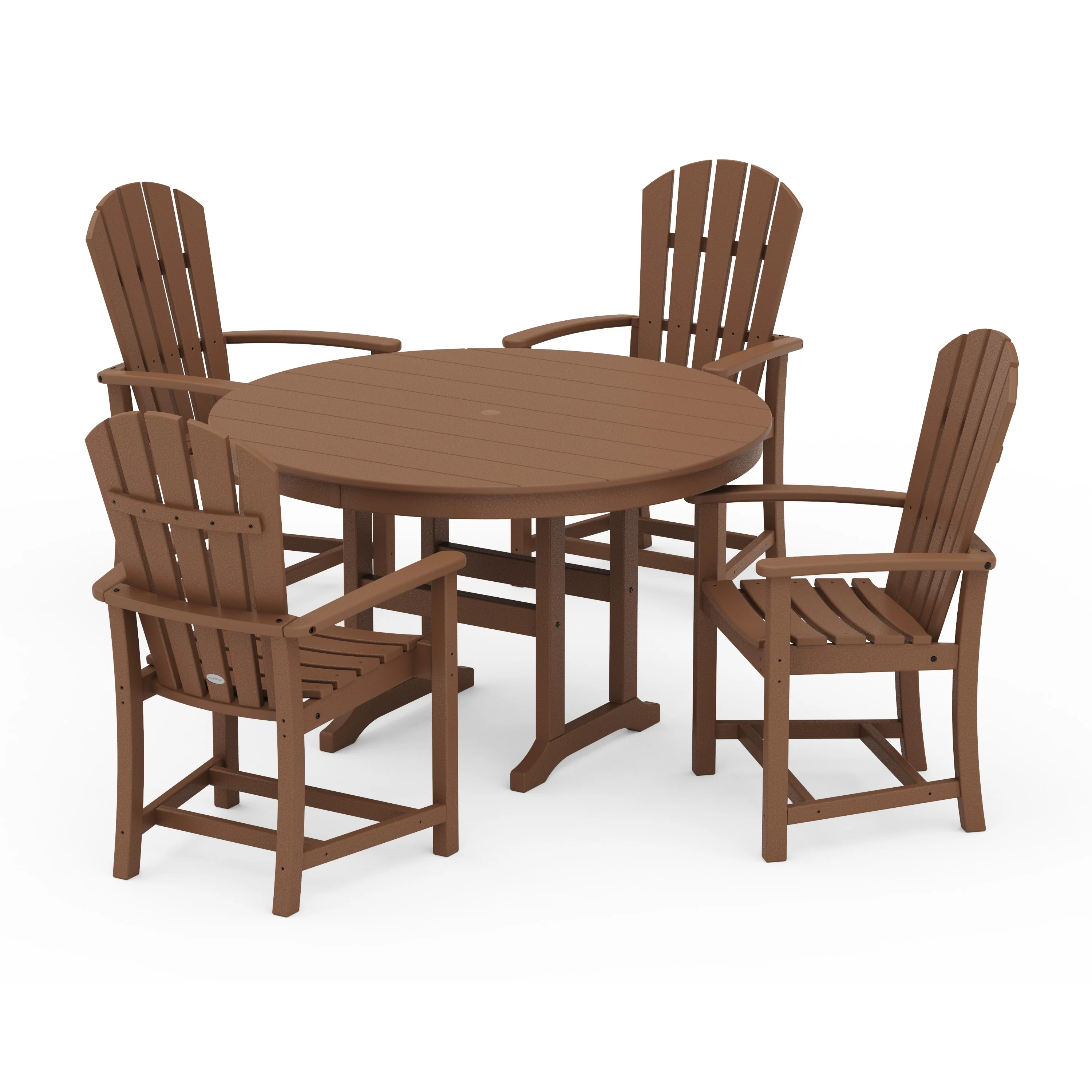 Palm Coast 5-Piece Round Farmhouse Dining Set - Image 8