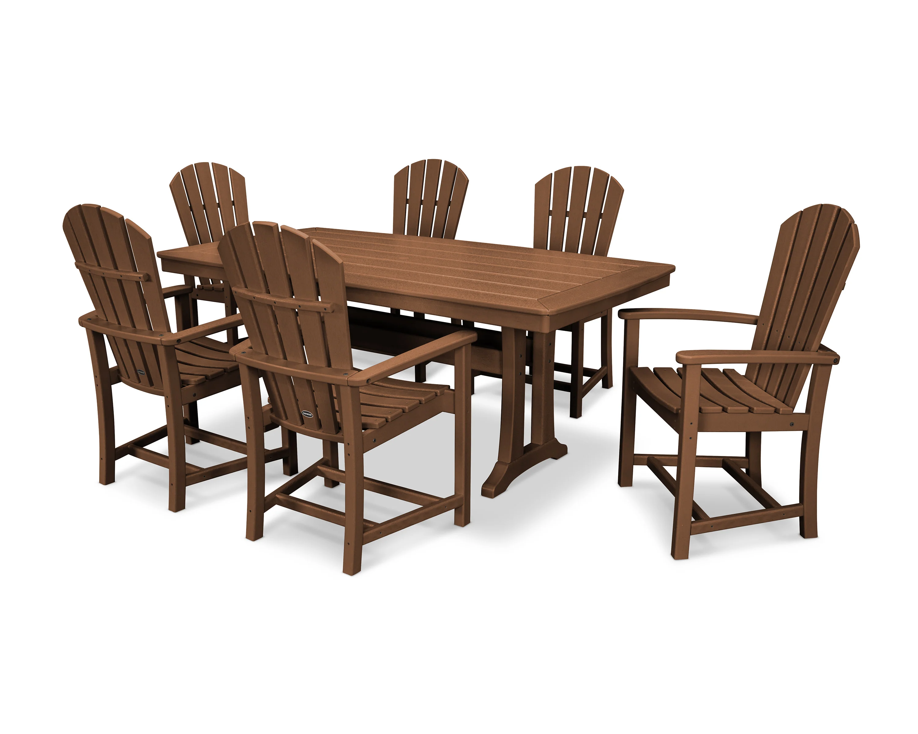 Palm Coast 7-Piece Dining Set with Trestle Legs - Image 17