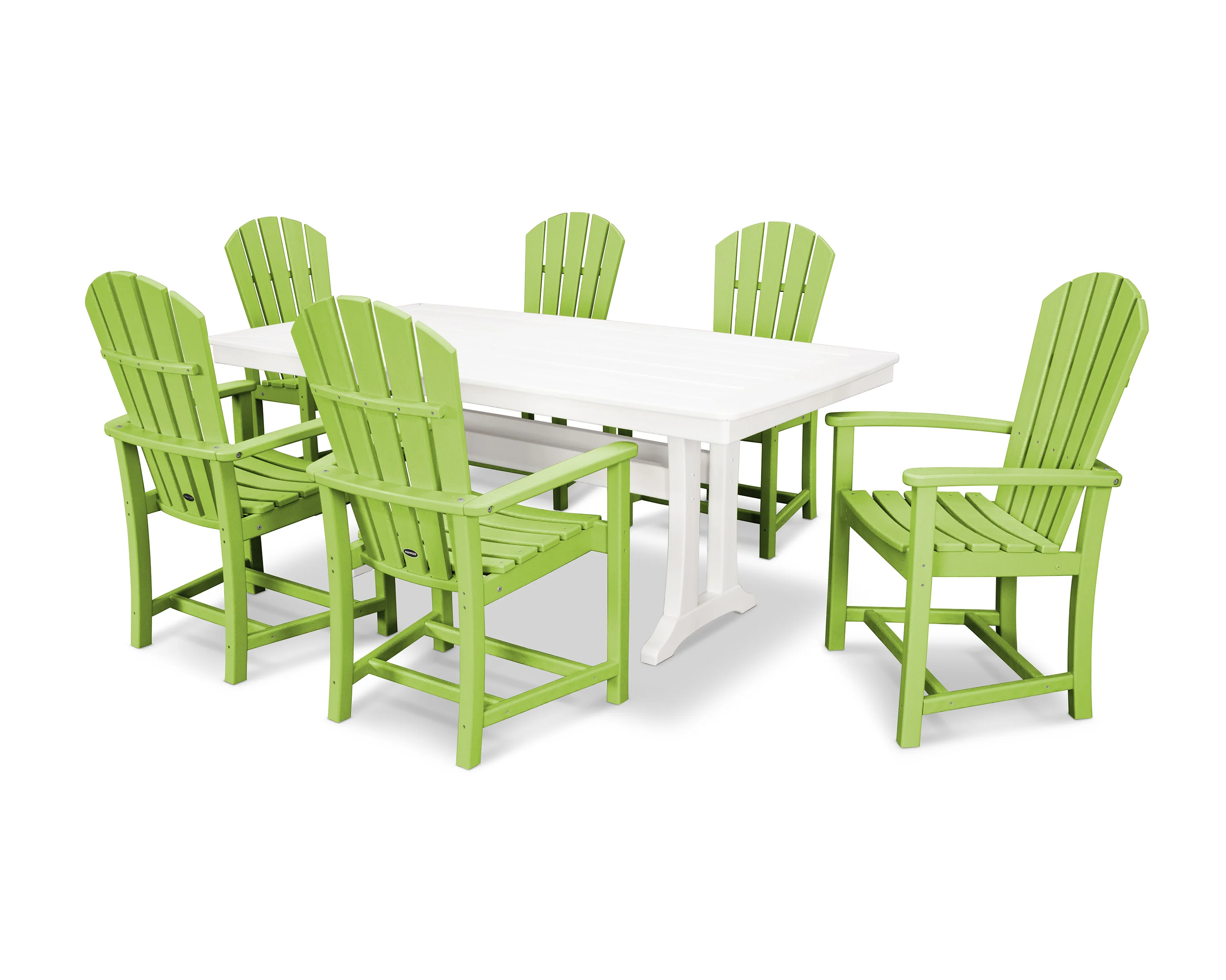 Palm Coast 7-Piece Dining Set with Trestle Legs - Image 18