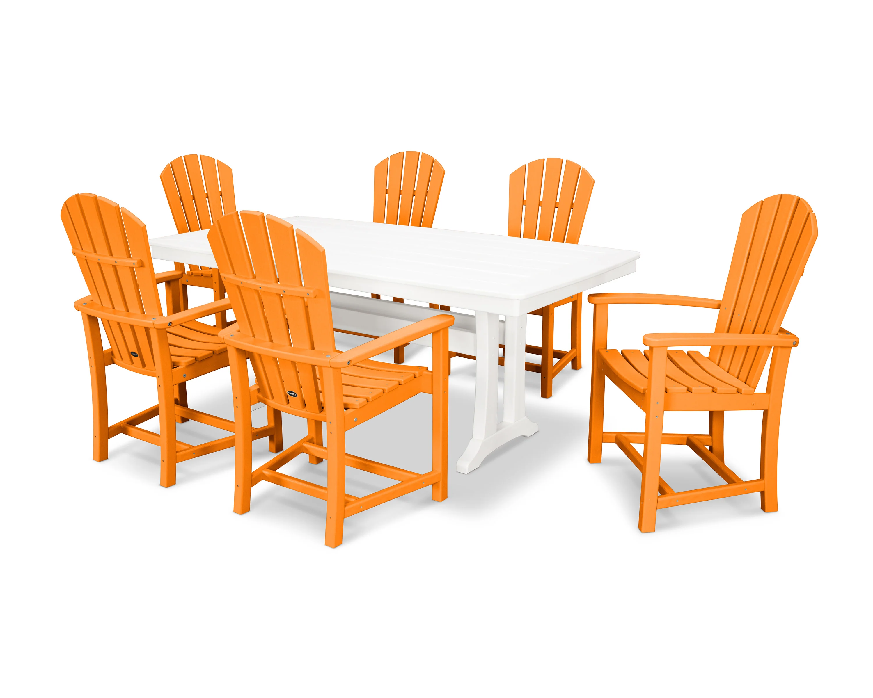 Palm Coast 7-Piece Dining Set with Trestle Legs - Image 22