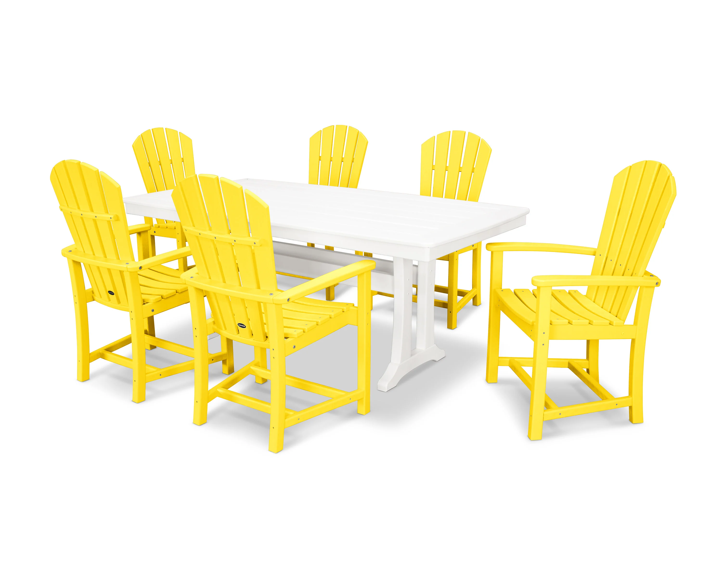 Palm Coast 7-Piece Dining Set with Trestle Legs - Image 24