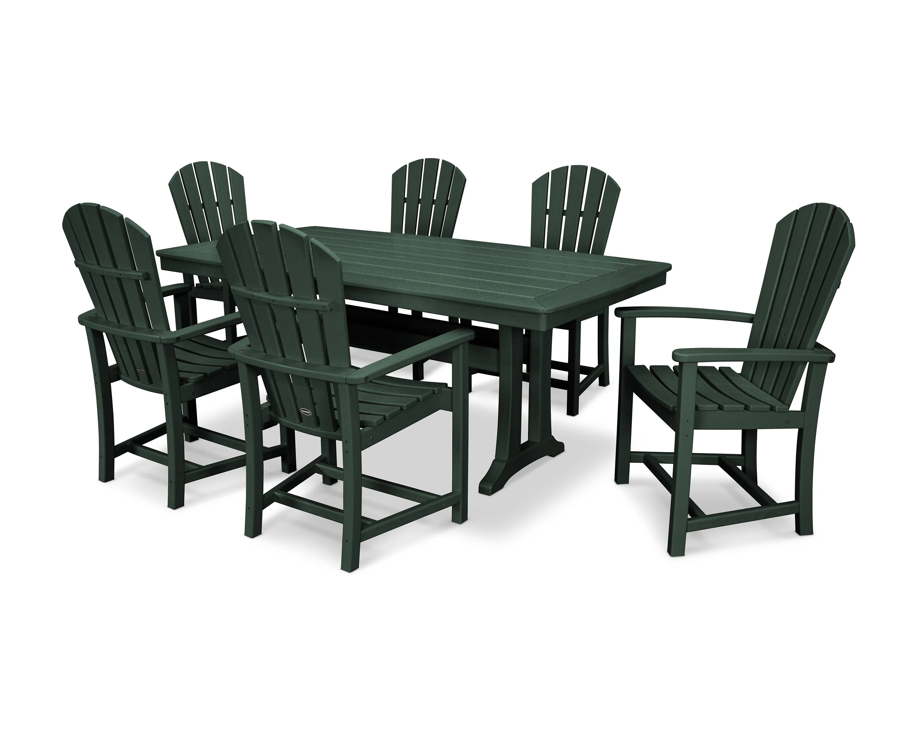 Palm Coast 7-Piece Dining Set with Trestle Legs - Image 25