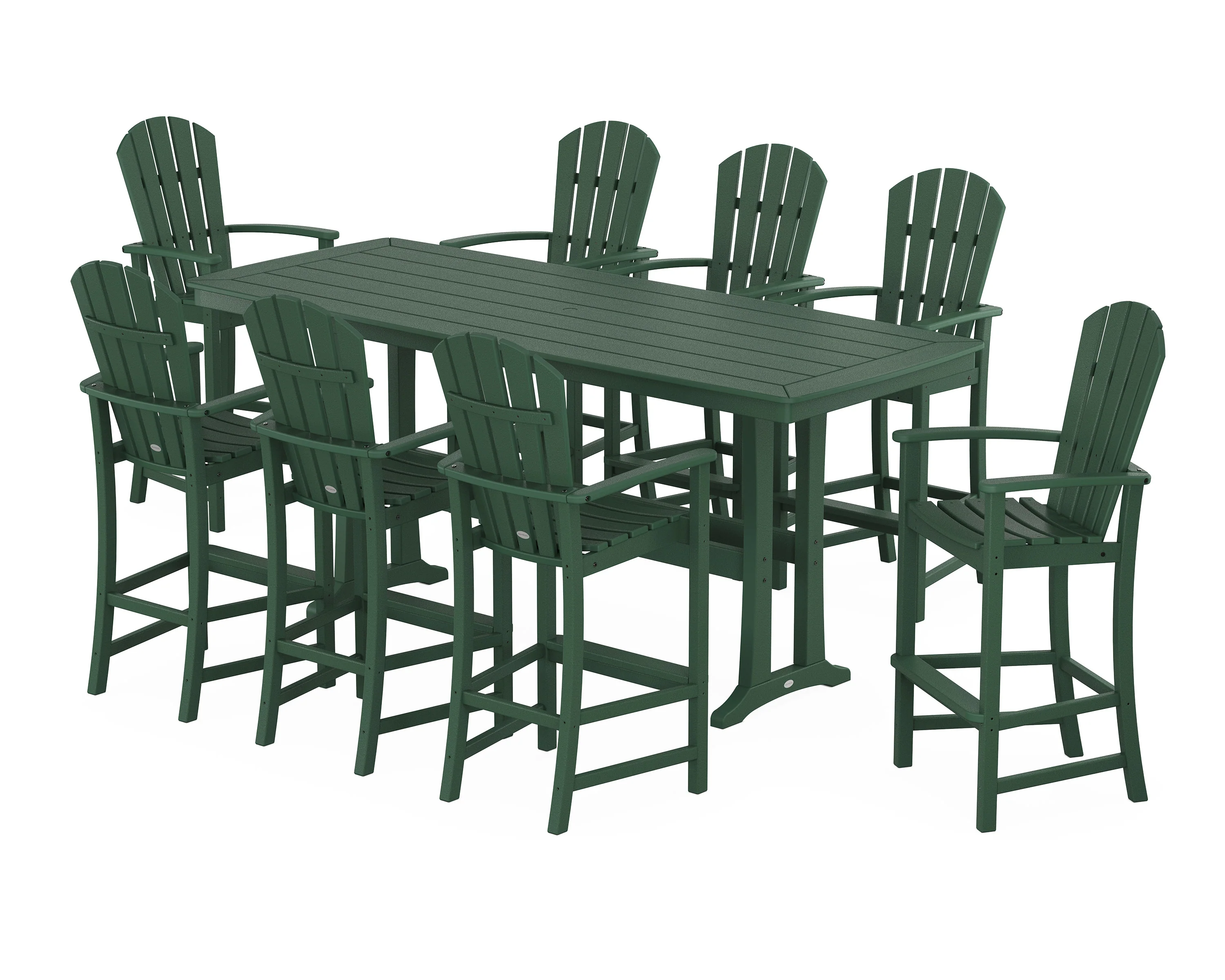 Palm Coast 9-Piece Bar Set with Trestle Legs - Image 6