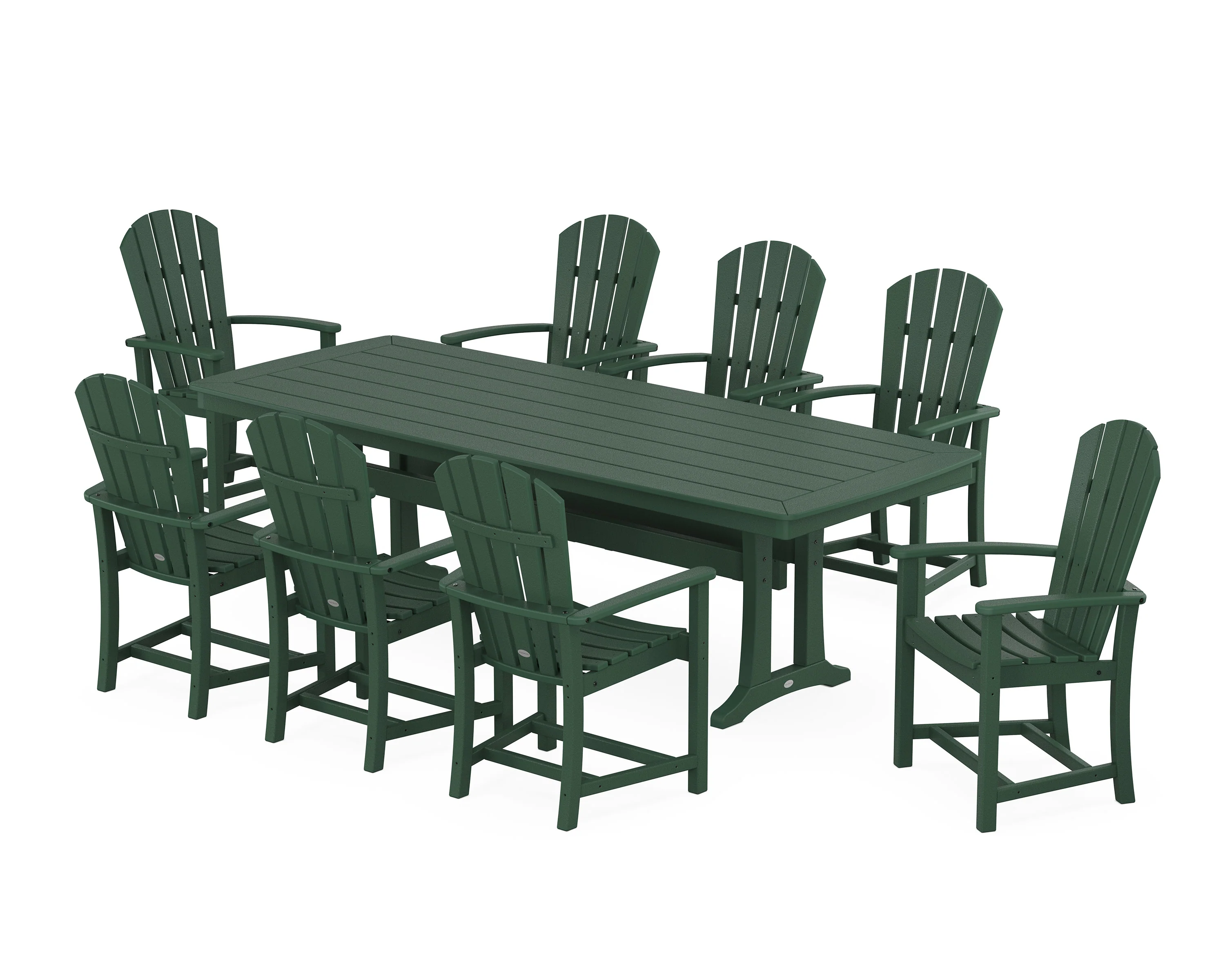 Palm Coast 9-Piece Dining Set with Trestle Legs - Image 4