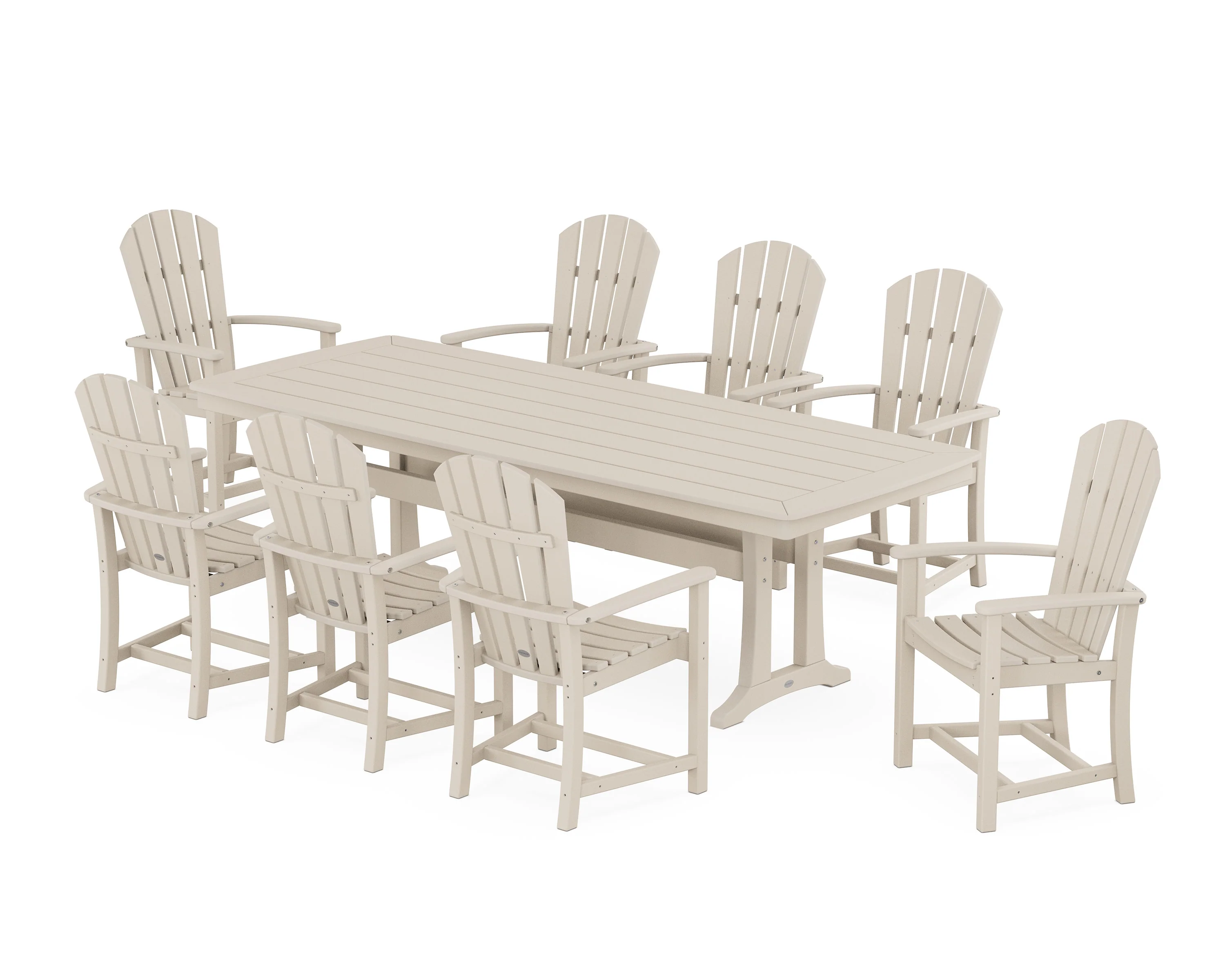 Palm Coast 9-Piece Dining Set with Trestle Legs - Image 5