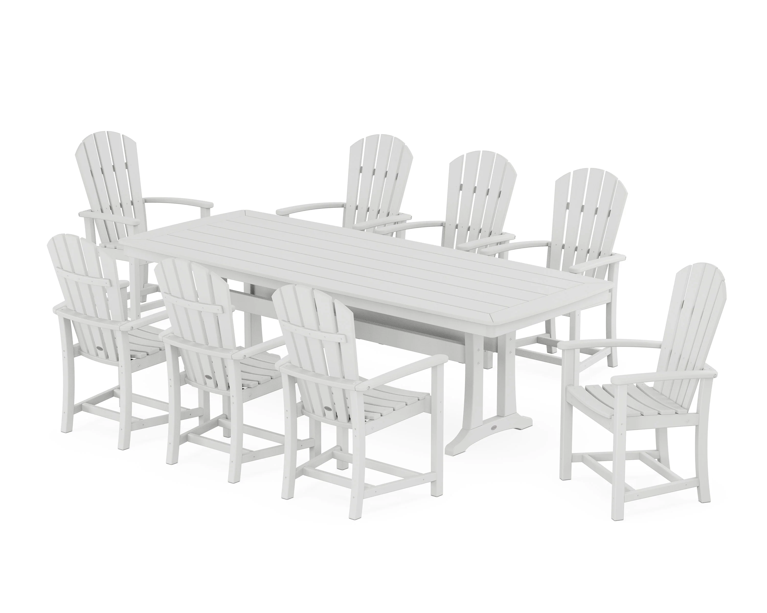 Palm Coast 9-Piece Dining Set with Trestle Legs - Image 8