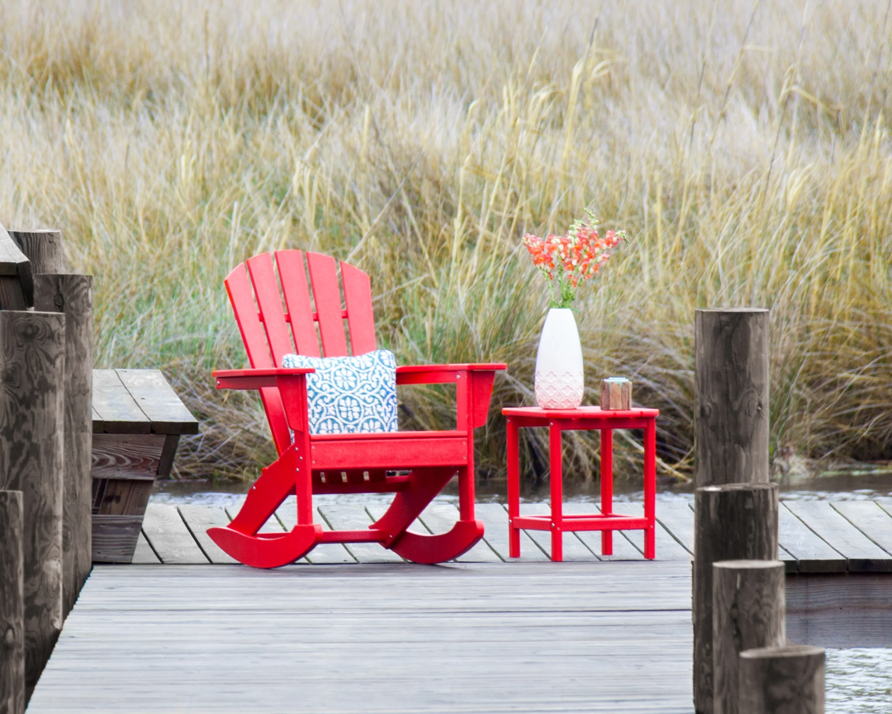 Palm Coast Adirondack Rocking Chair - Image 3