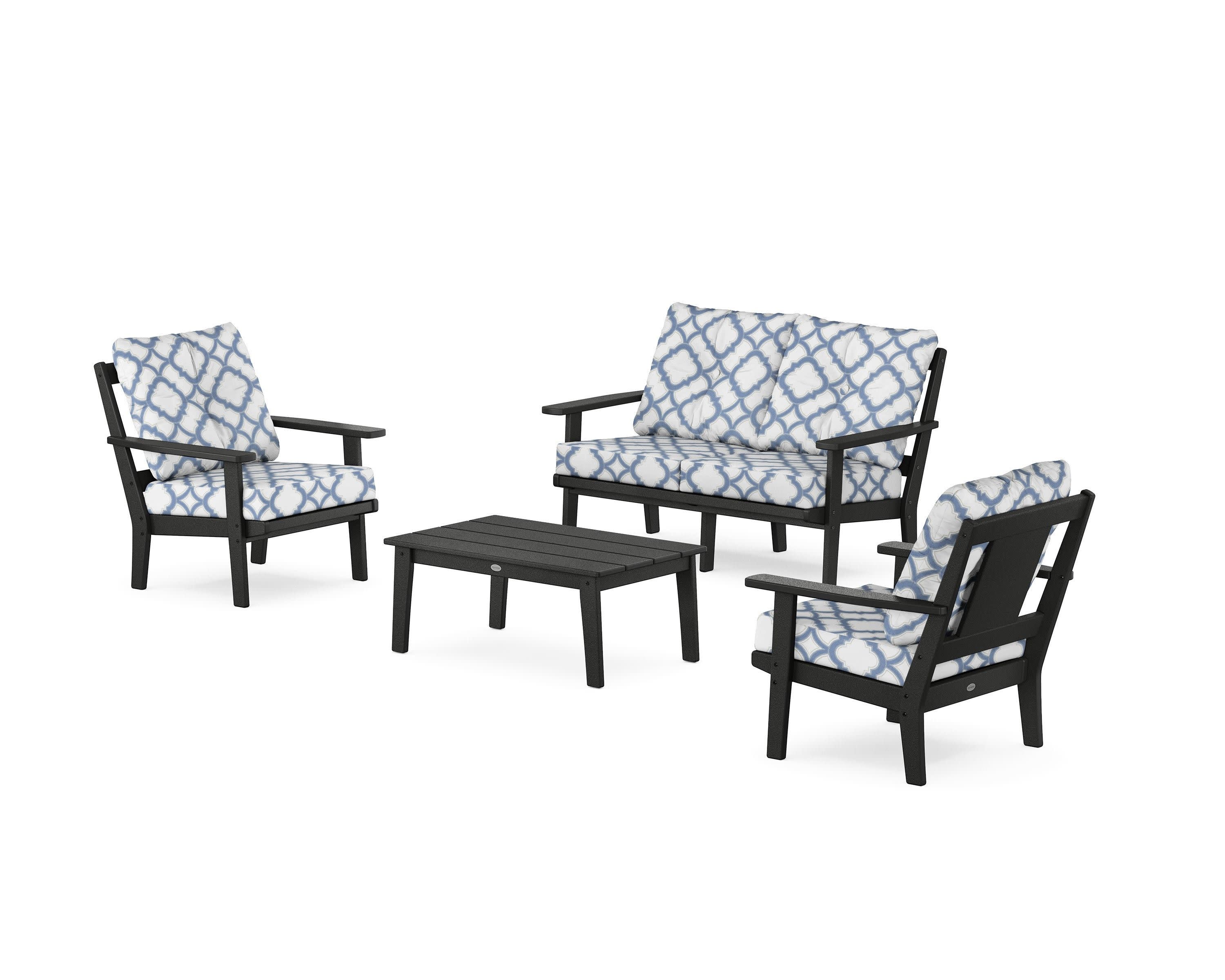 Prairie 4-Piece Deep Seating Set with Loveseat - Image 10