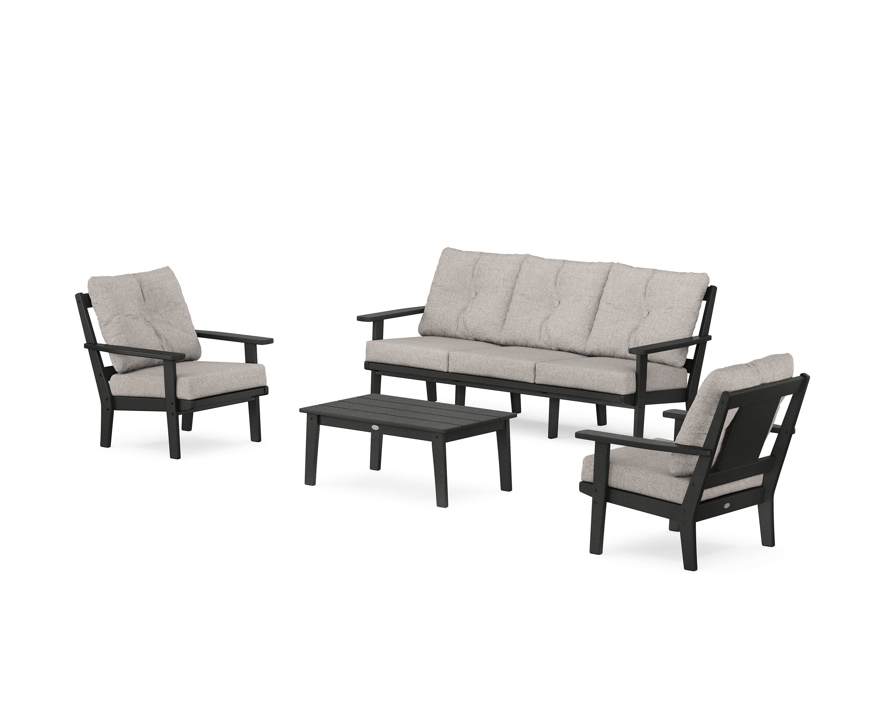 Prairie 4-Piece Deep Seating Set with Sofa - Image 12