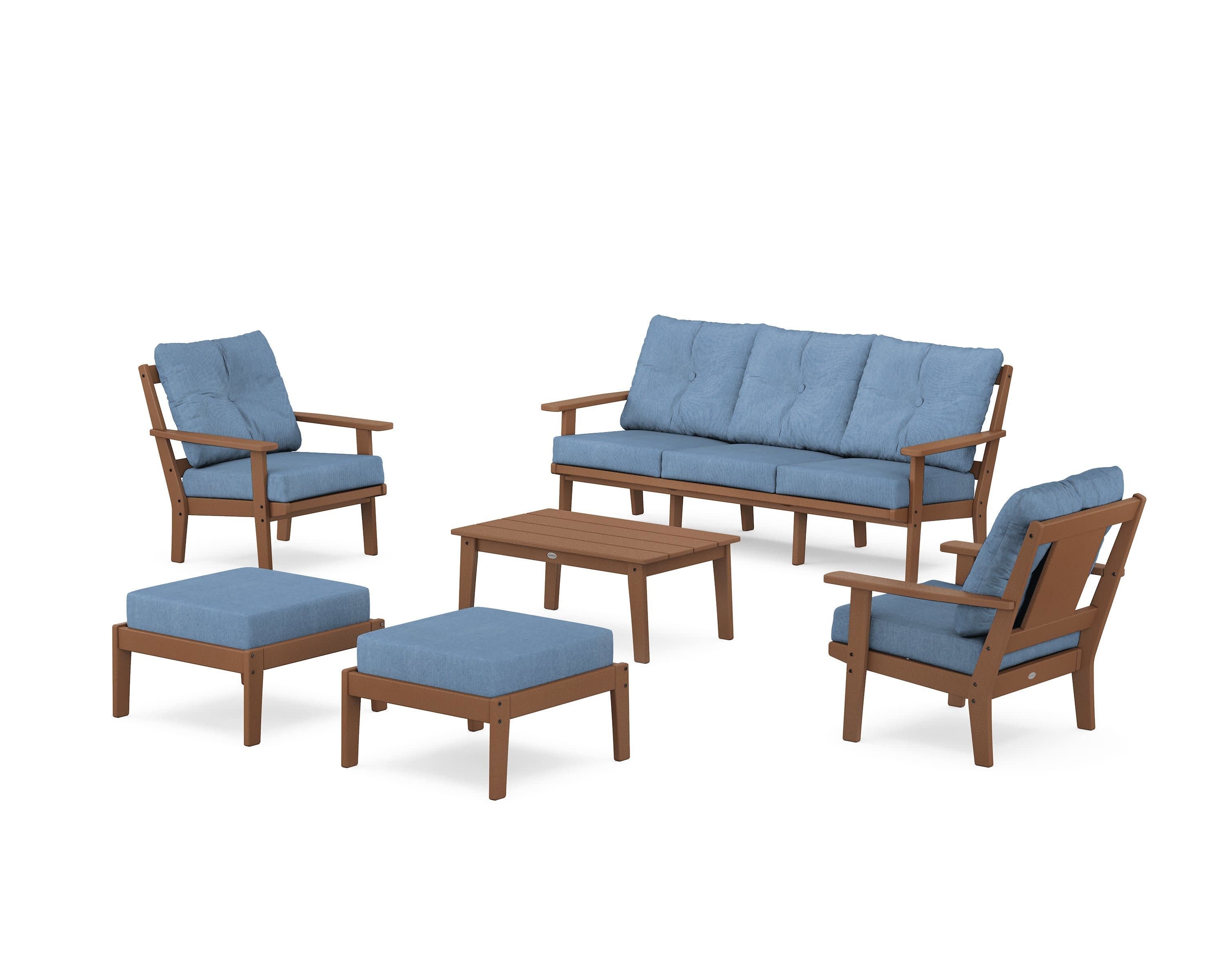 Prairie 6-Piece Lounge Sofa Set - Image 35