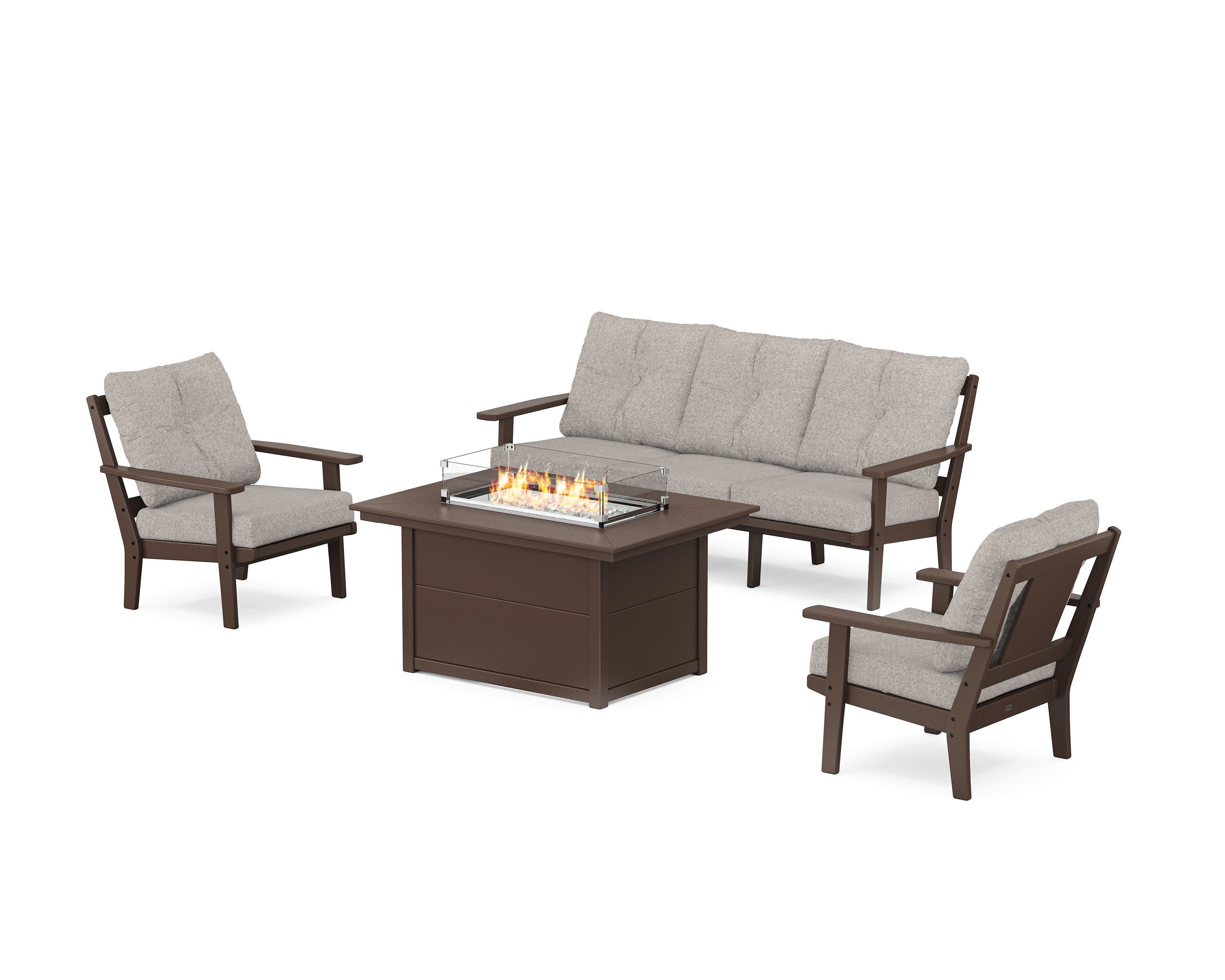 Prairie Deep Seating Fire Pit Table Set - Image 108