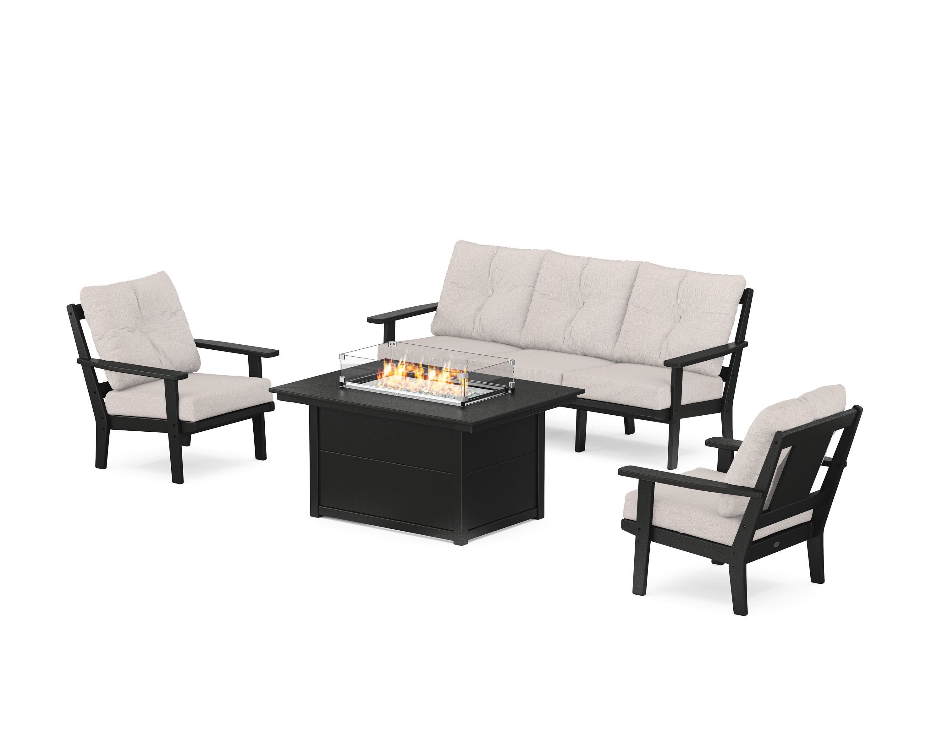 Prairie Deep Seating Fire Pit Table Set - Image 154