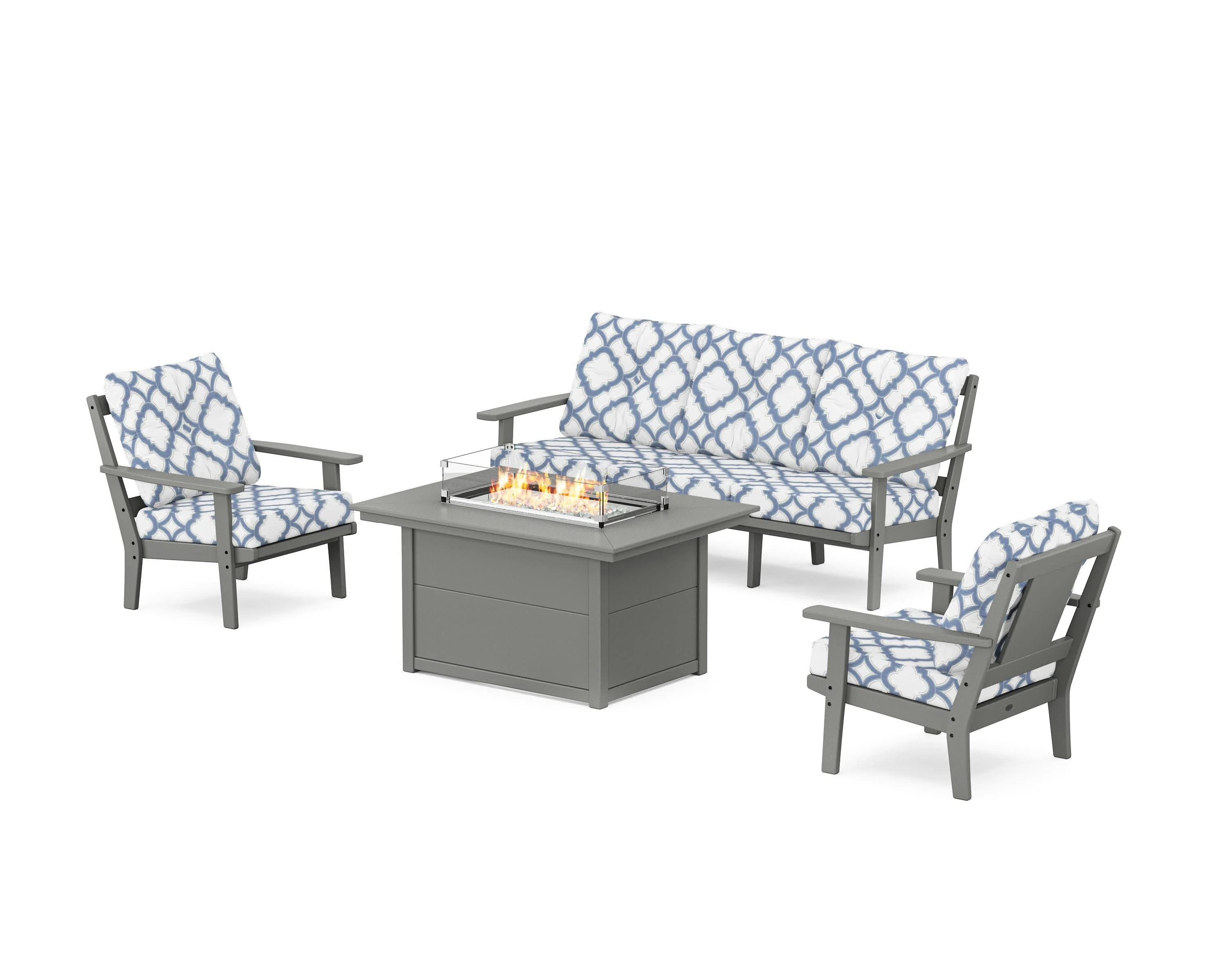 Prairie Deep Seating Fire Pit Table Set - Image 185