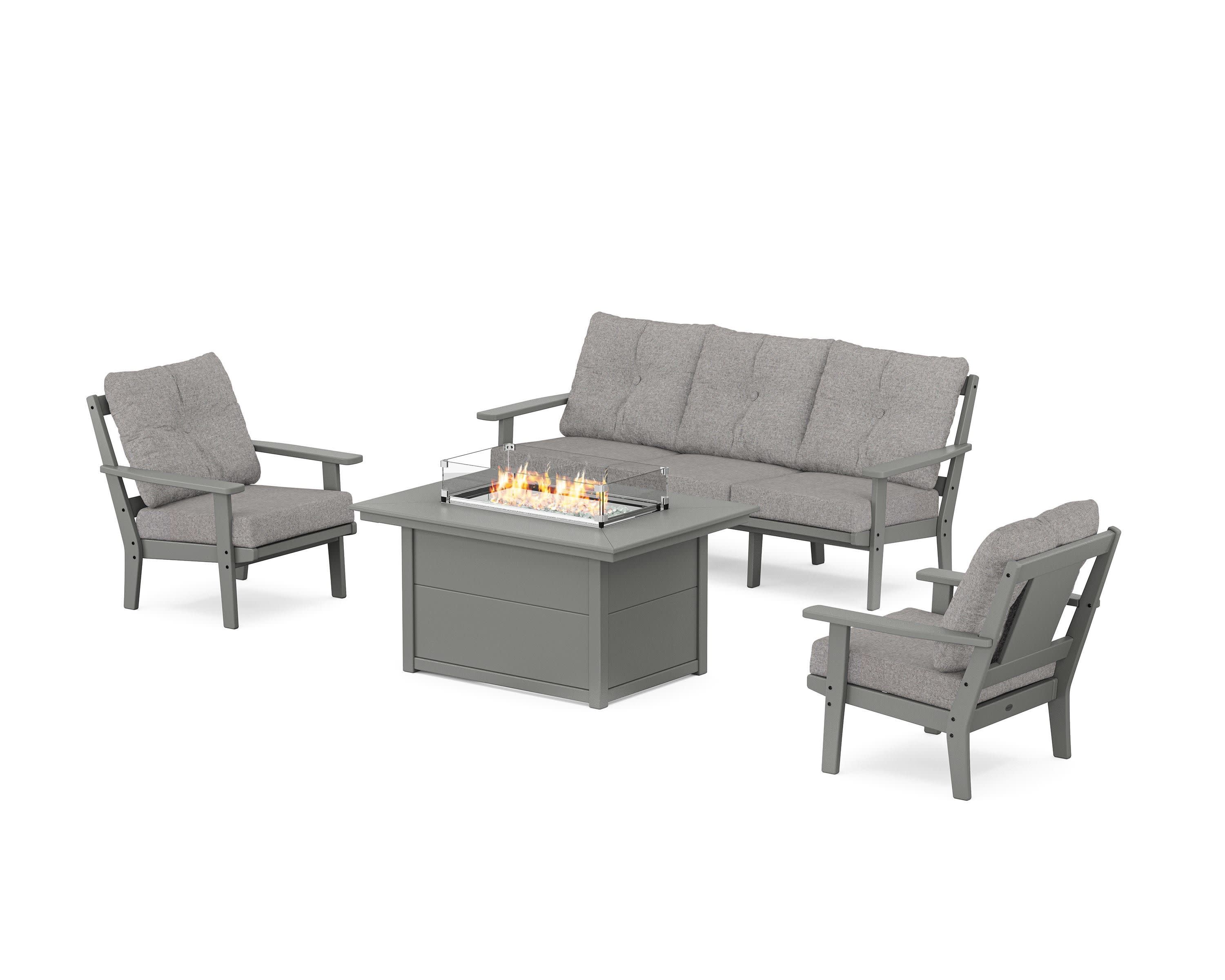 Prairie Deep Seating Fire Pit Table Set - Image 207