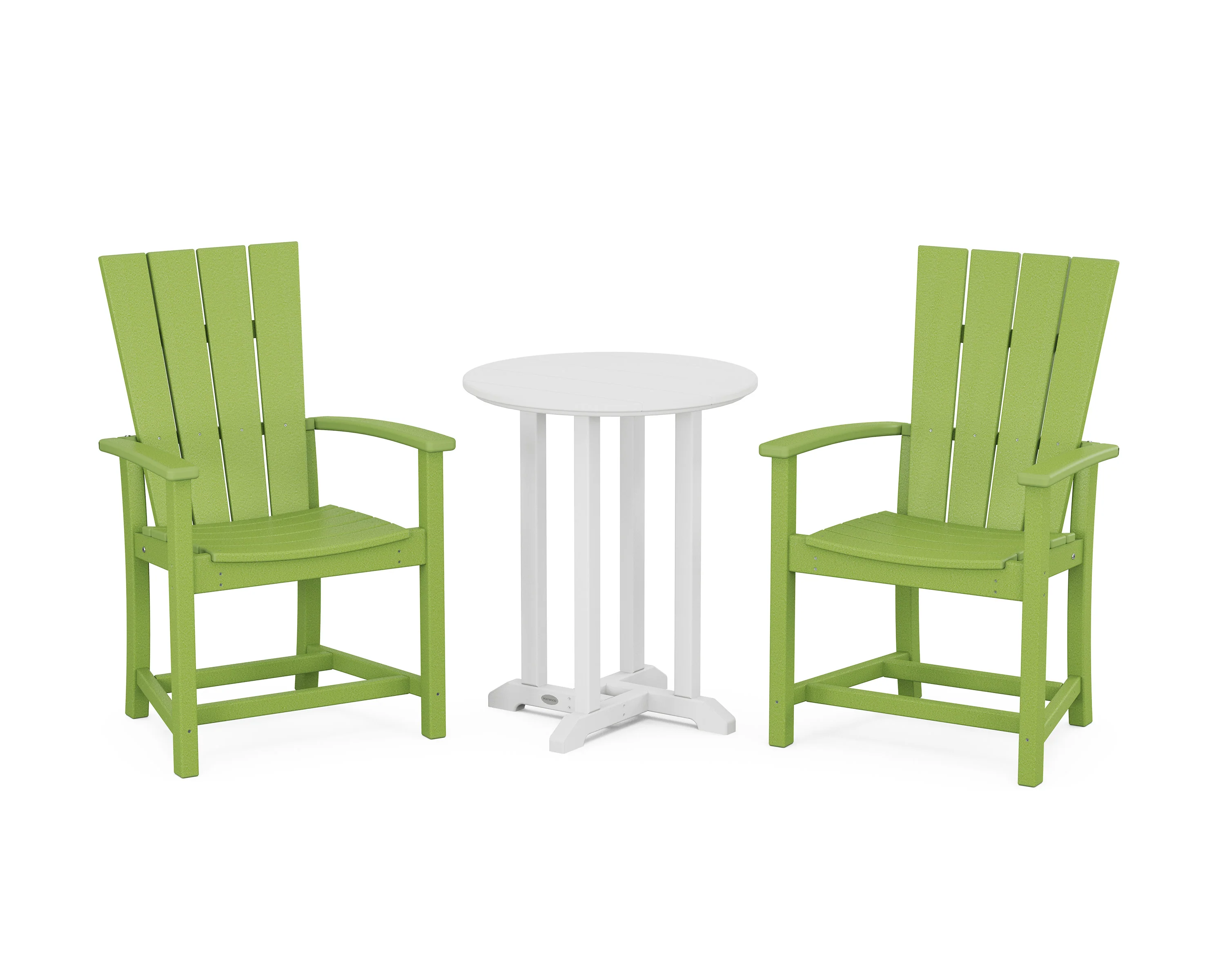 Quattro 3-Piece Round Farmhouse Bistro Dining Set - Image 10