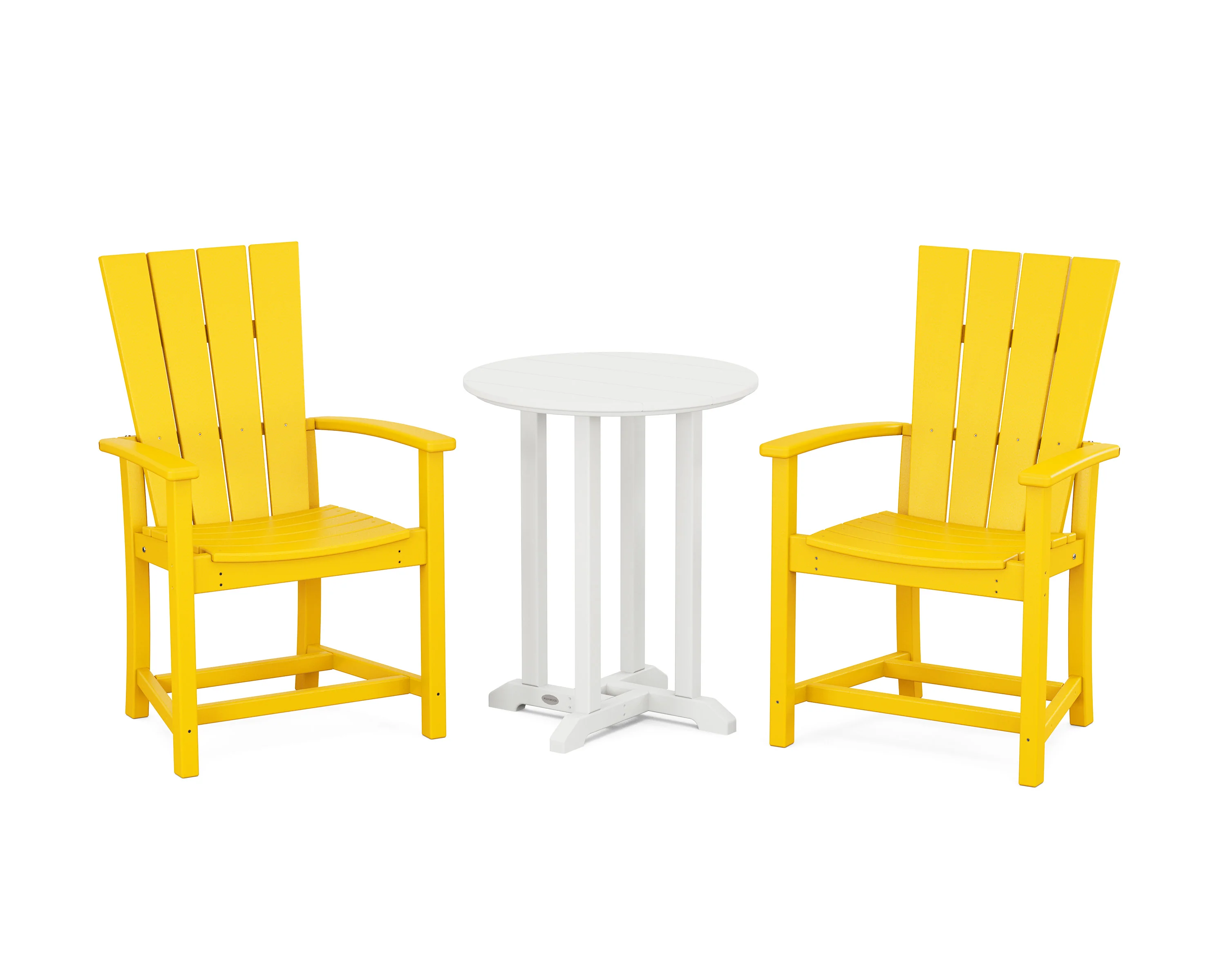 Quattro 3-Piece Round Farmhouse Bistro Dining Set - Image 11