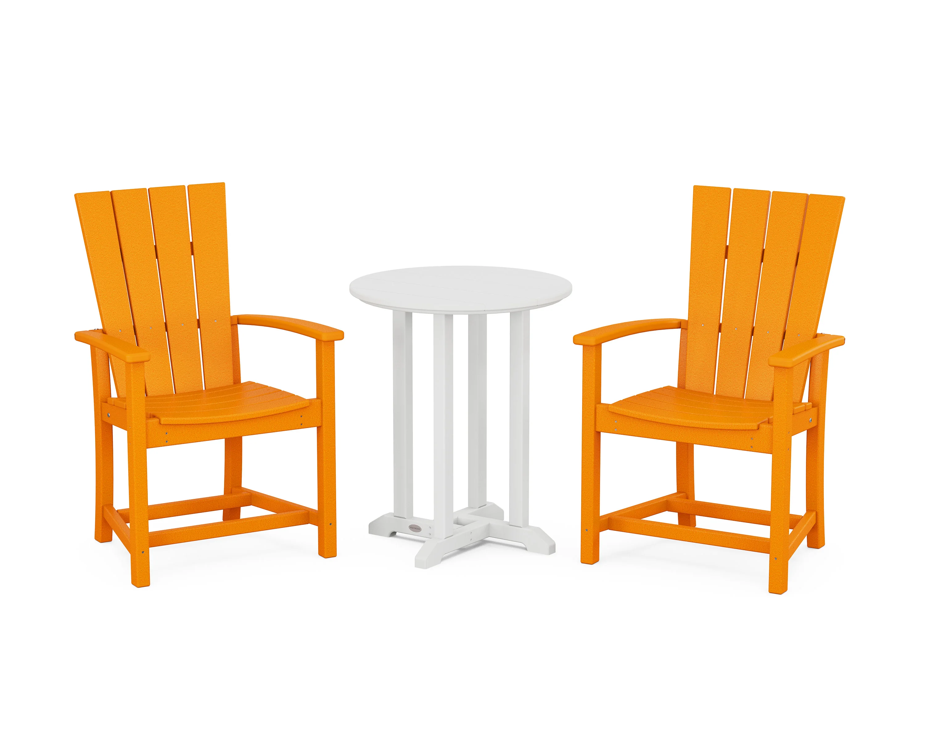 Quattro 3-Piece Round Farmhouse Bistro Dining Set - Image 12