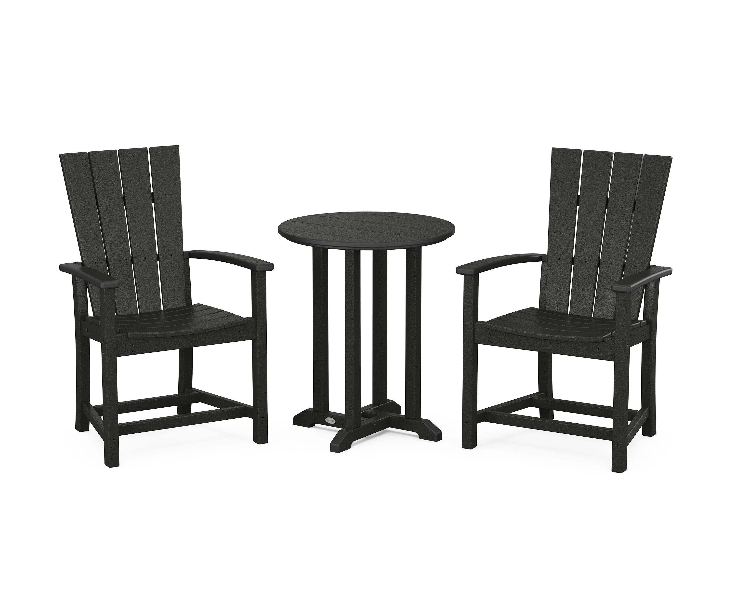 Quattro 3-Piece Round Farmhouse Bistro Dining Set - Image 13
