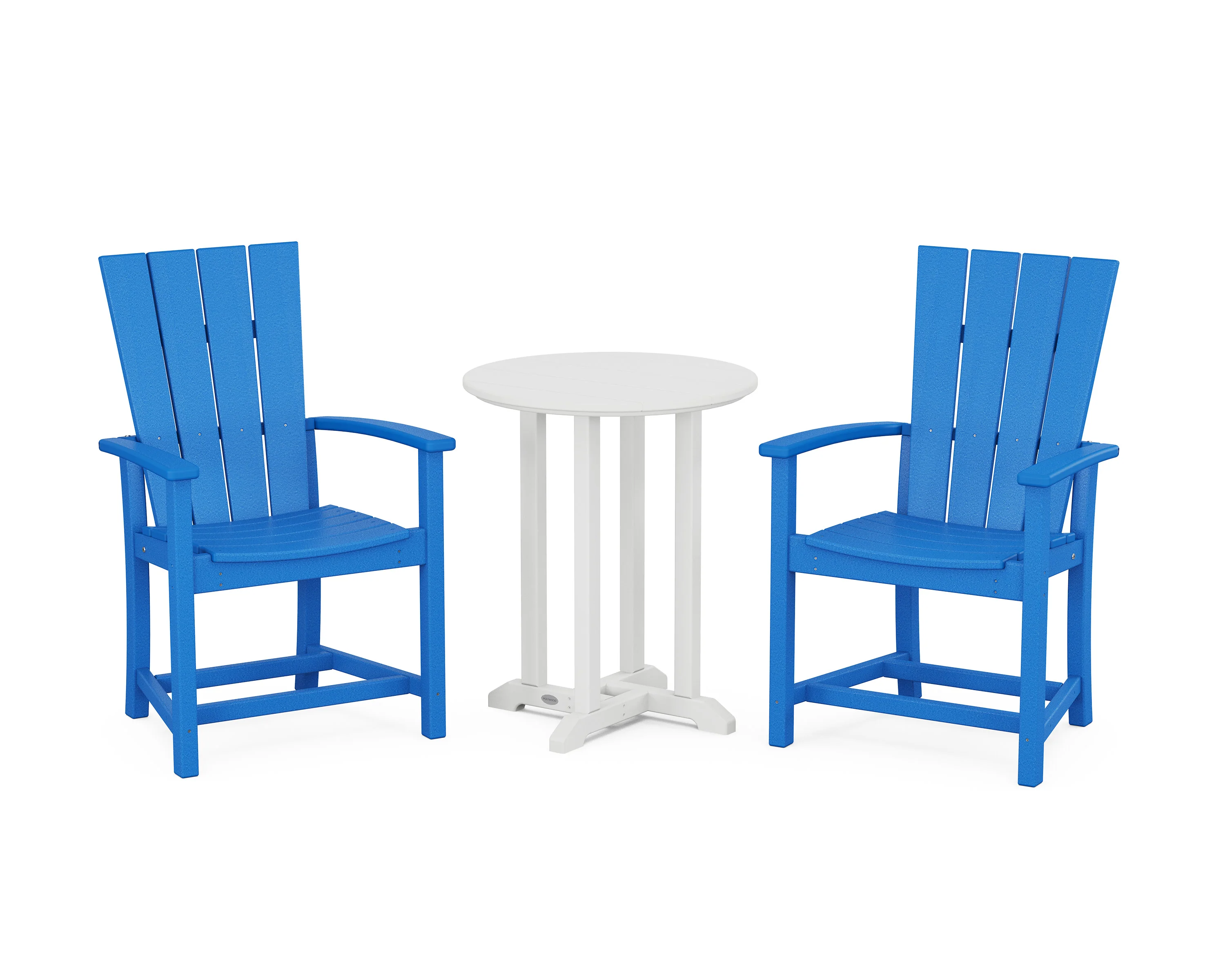 Quattro 3-Piece Round Farmhouse Bistro Dining Set - Image 14