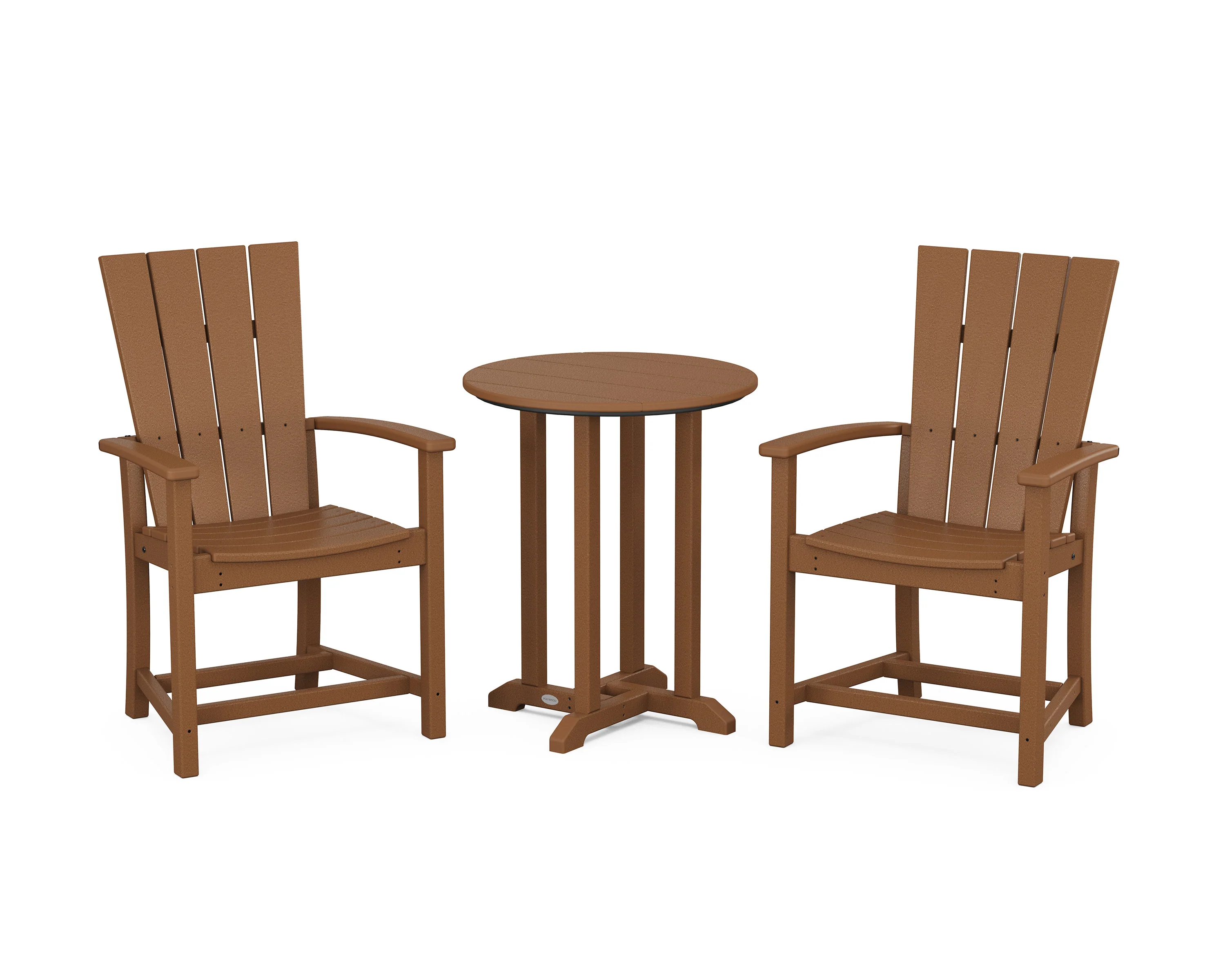 Quattro 3-Piece Round Farmhouse Bistro Dining Set - Image 15
