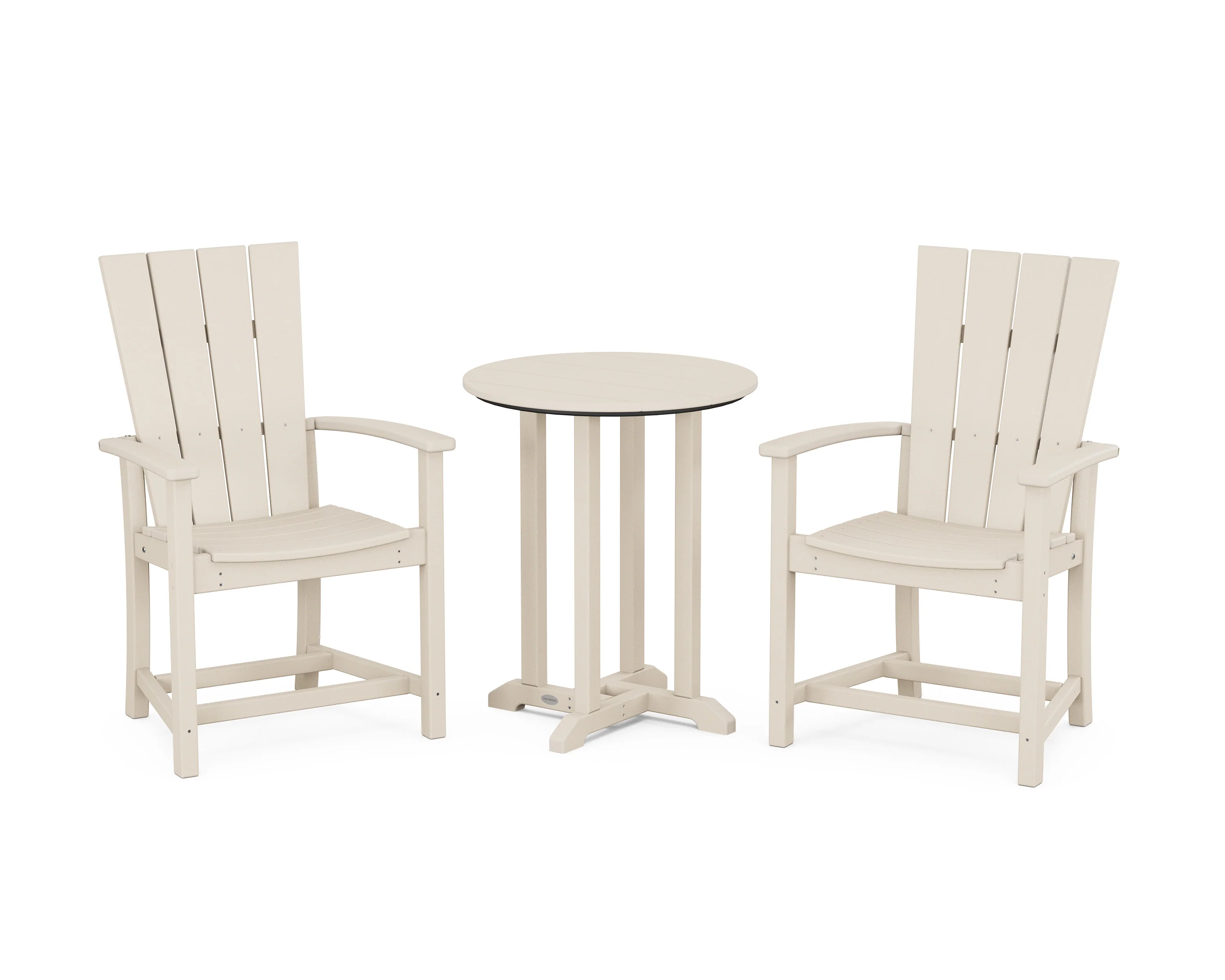 Quattro 3-Piece Round Farmhouse Bistro Dining Set - Image 16
