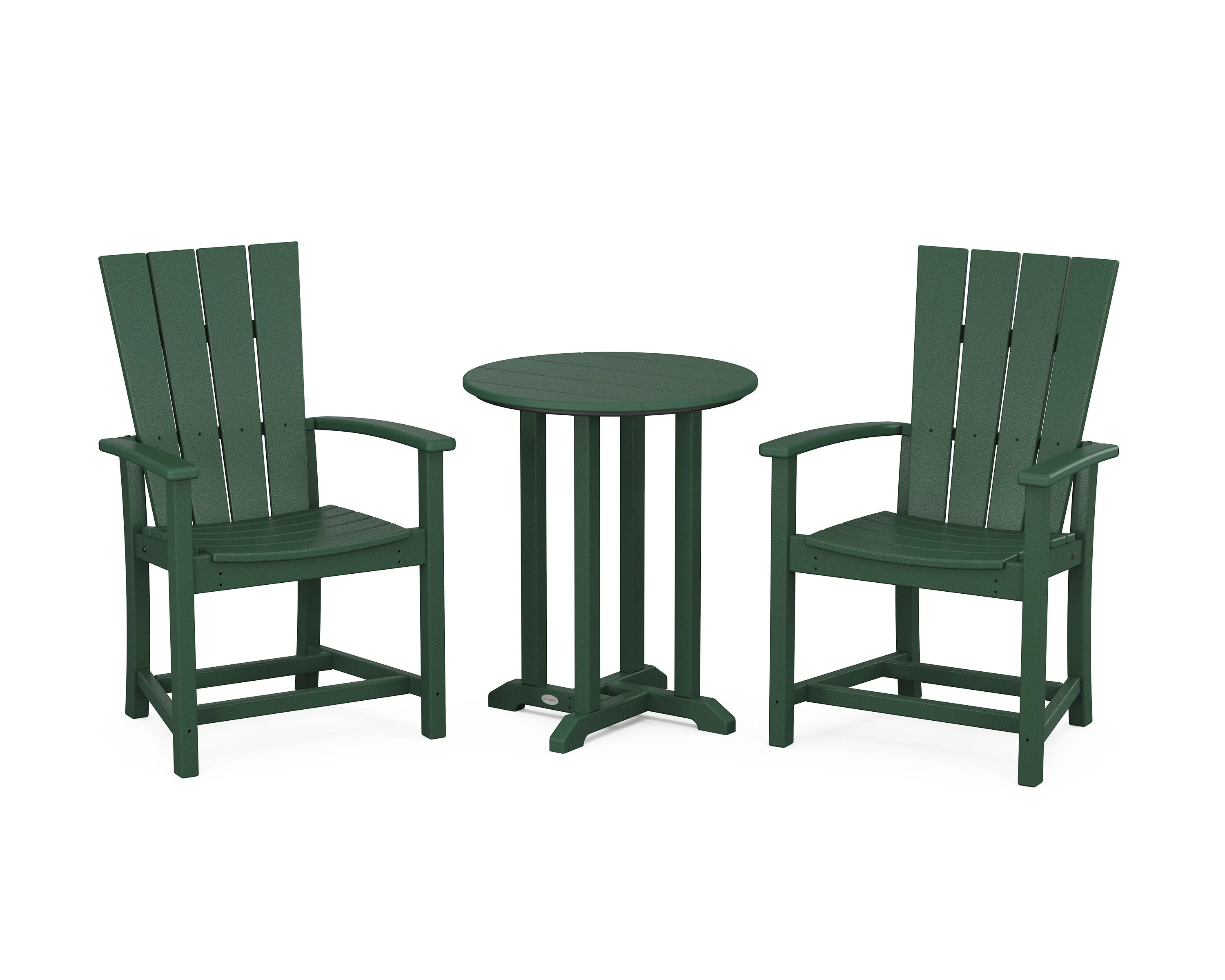 Quattro 3-Piece Round Farmhouse Bistro Dining Set - Image 4
