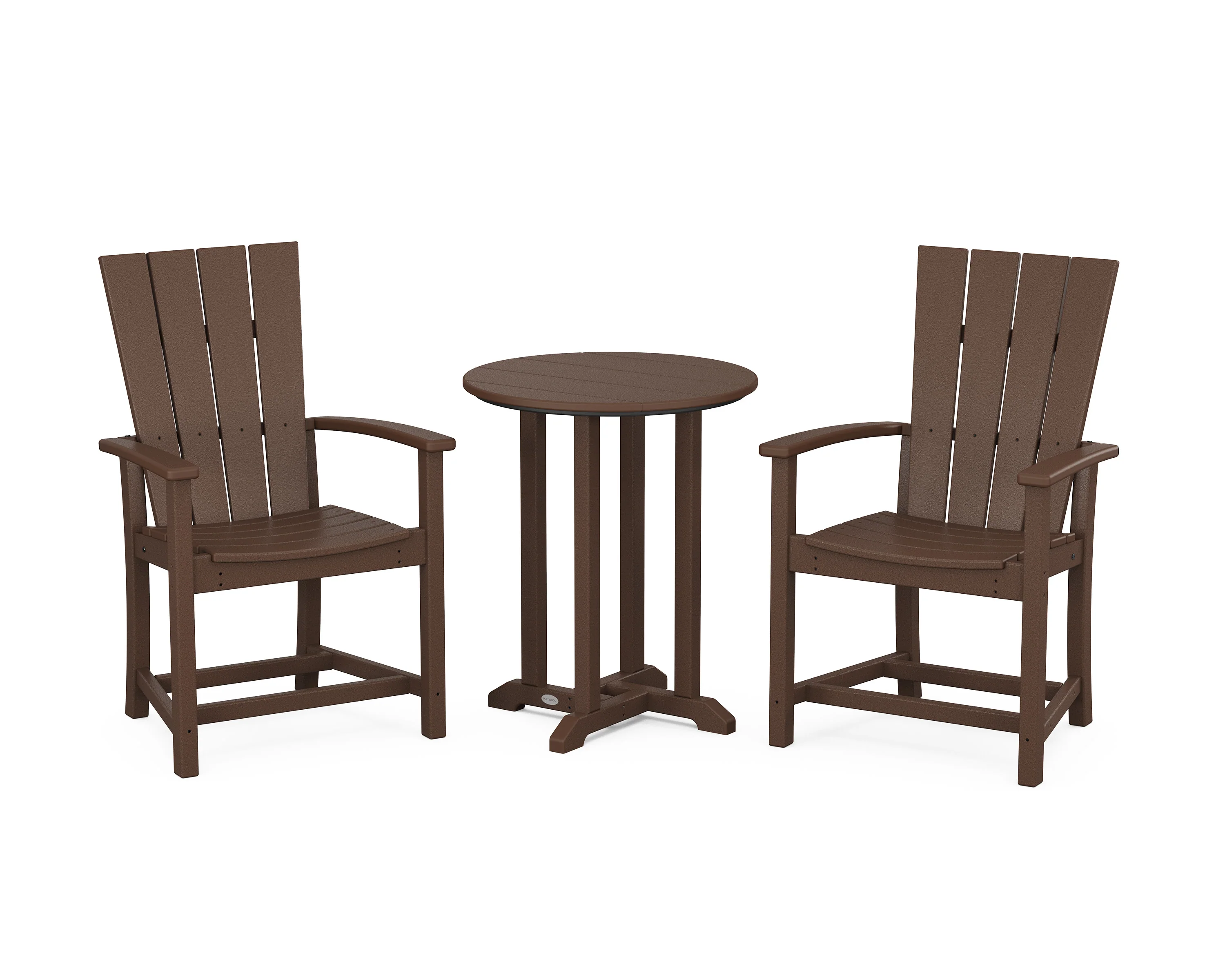 Quattro 3-Piece Round Farmhouse Bistro Dining Set - Image 9