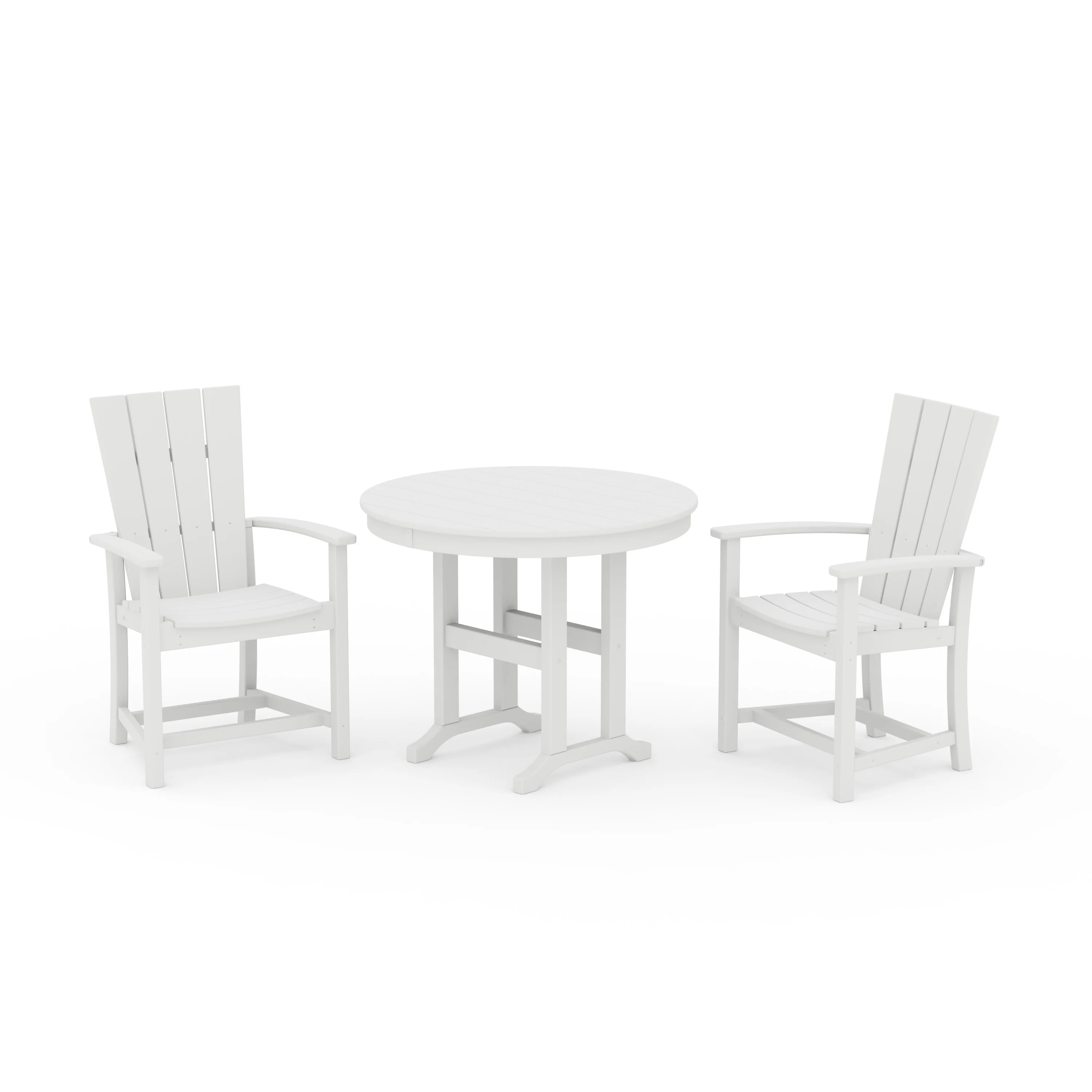 Quattro 3-Piece Round Farmhouse Dining Set - Image 16
