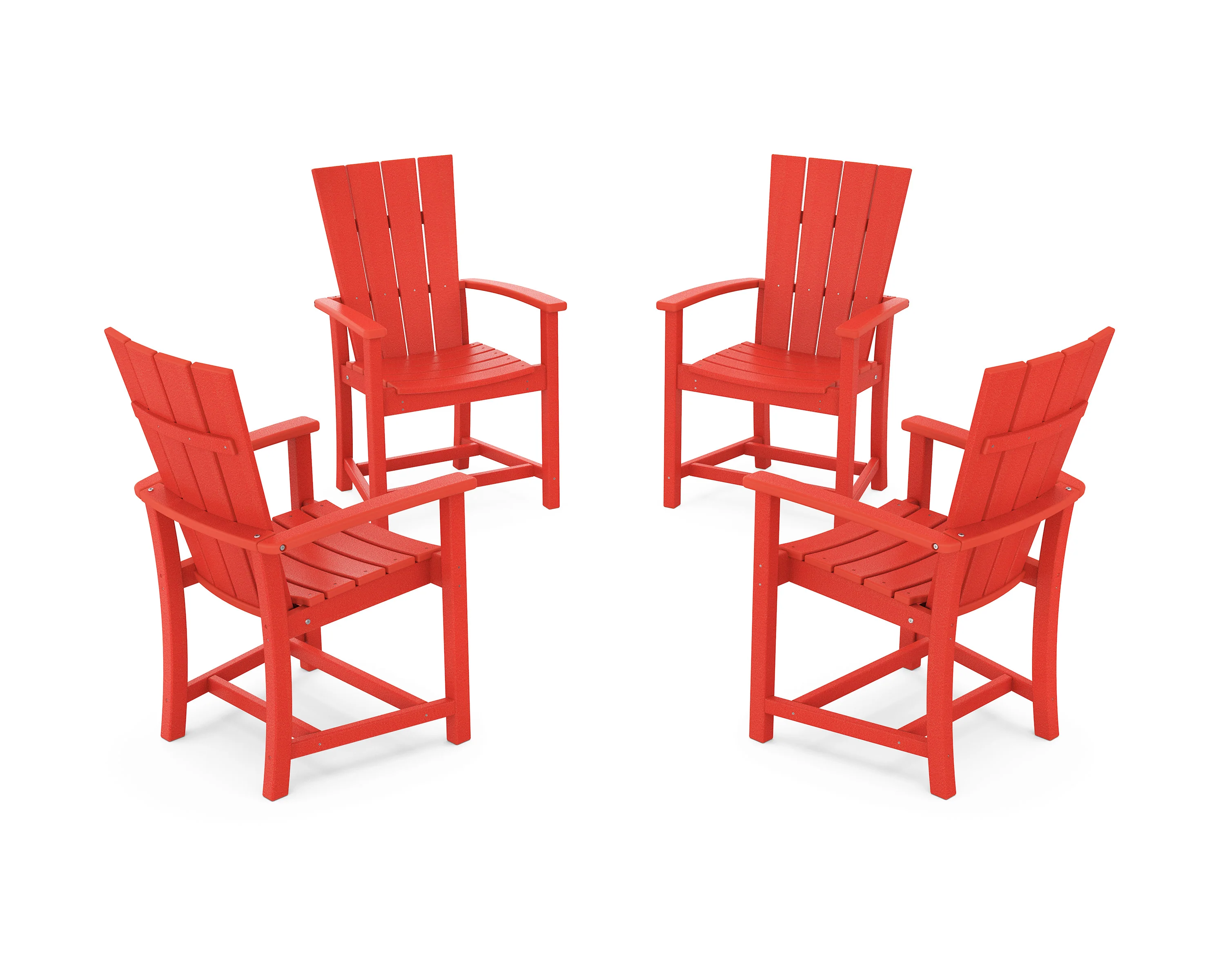 Quattro 4-Piece Upright Adirondack Conversation Set - Image 13