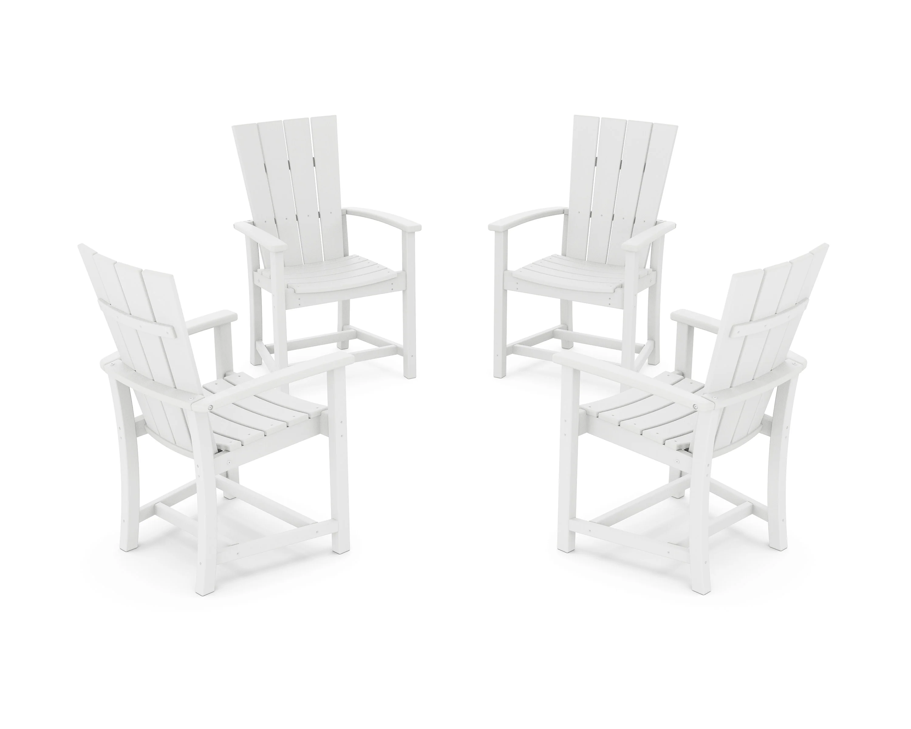 Quattro 4-Piece Upright Adirondack Conversation Set - Image 6