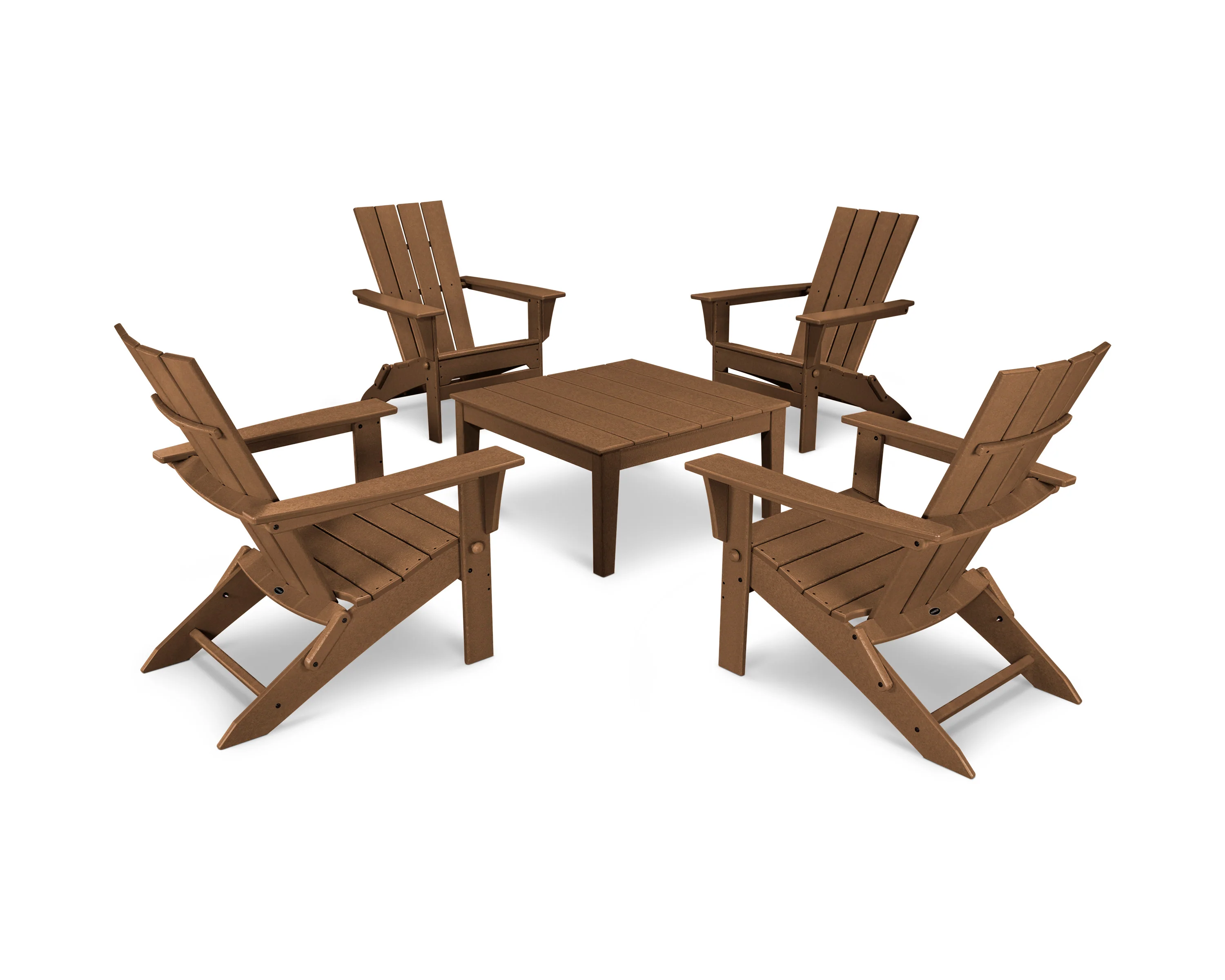 Quattro Folding Chair 5-Piece Conversation Set - Image 17