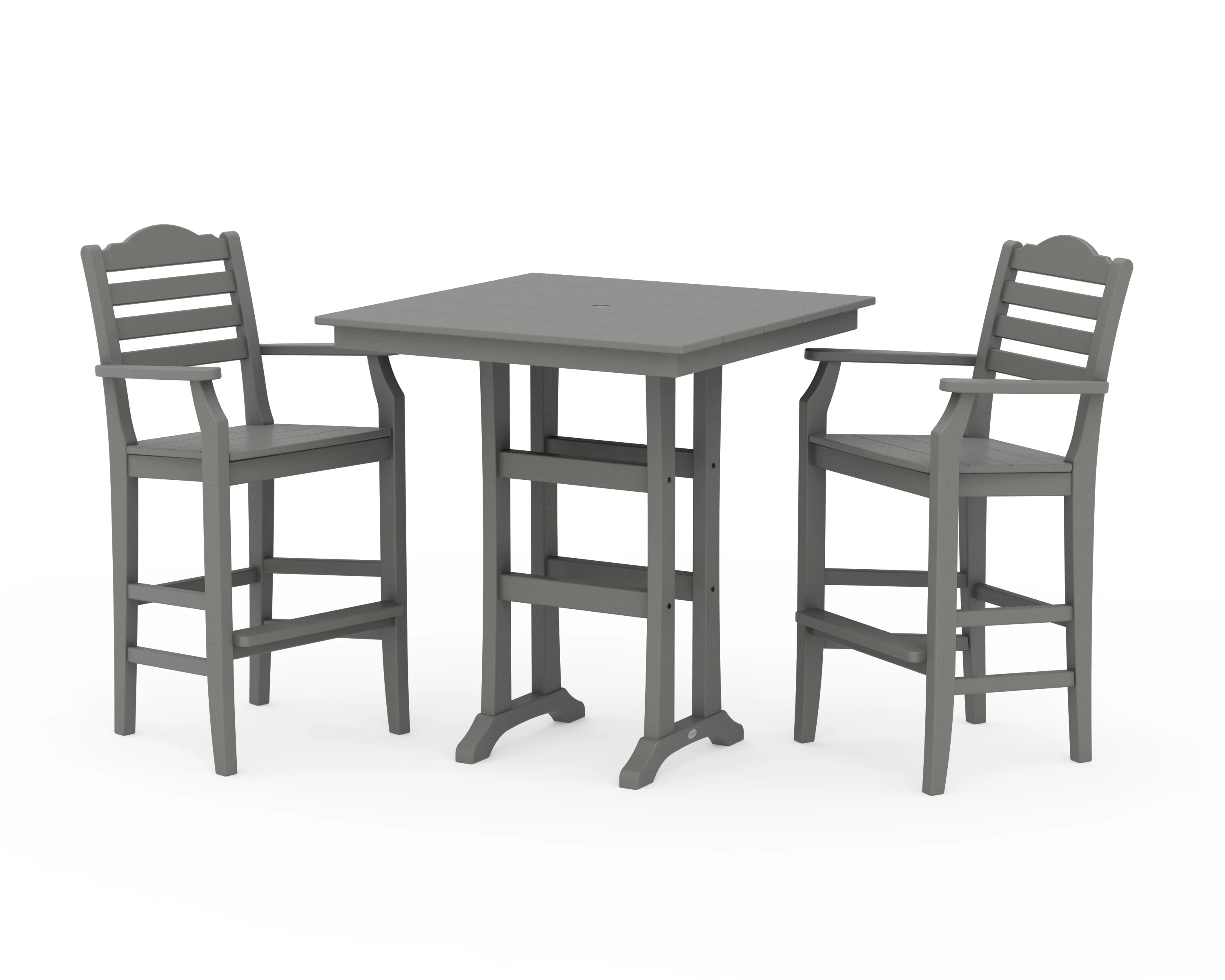 Savannah 3-Piece Farmhouse Bar Set with Trestle Legs