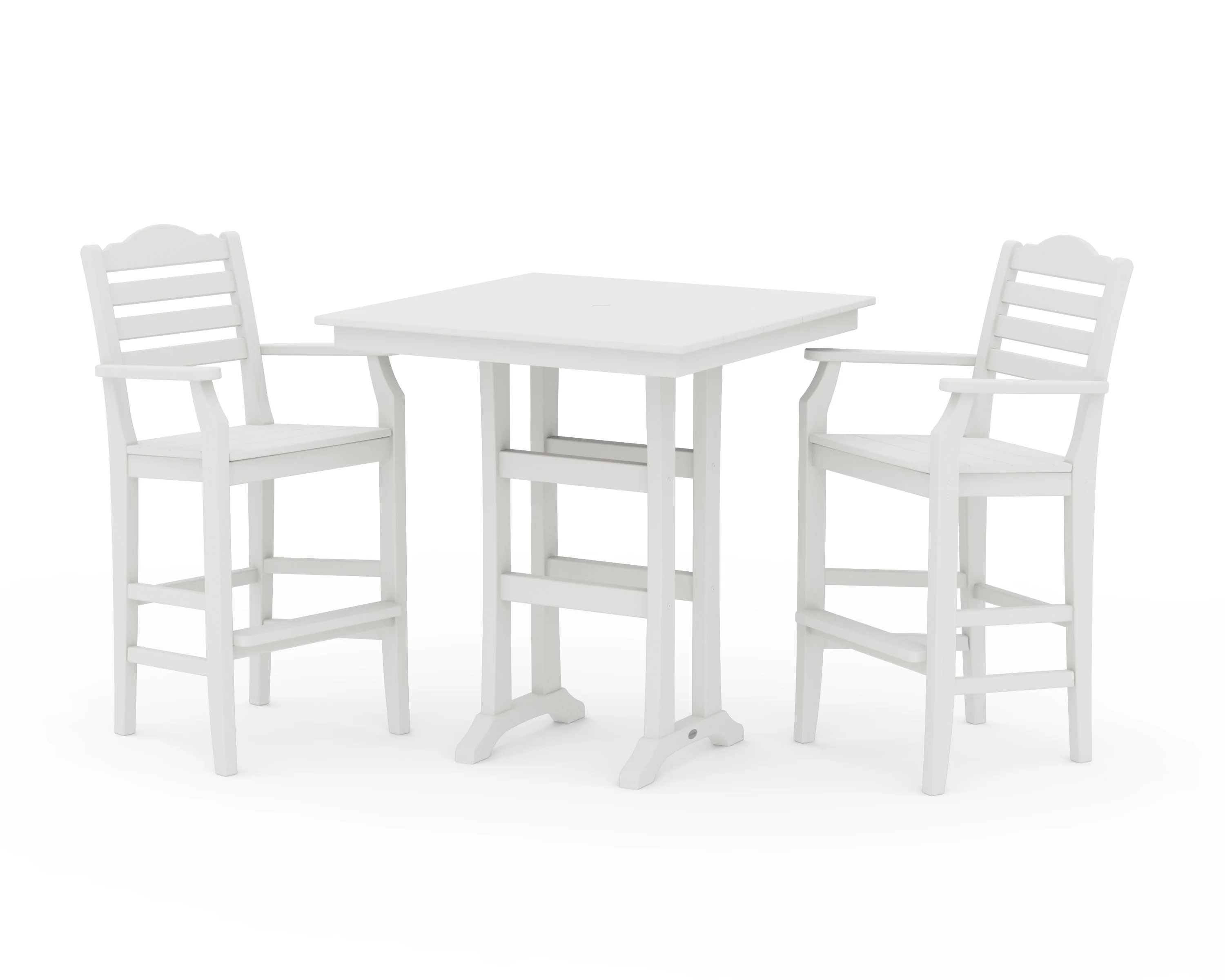 Savannah 3-Piece Farmhouse Bar Set with Trestle Legs - Image 10