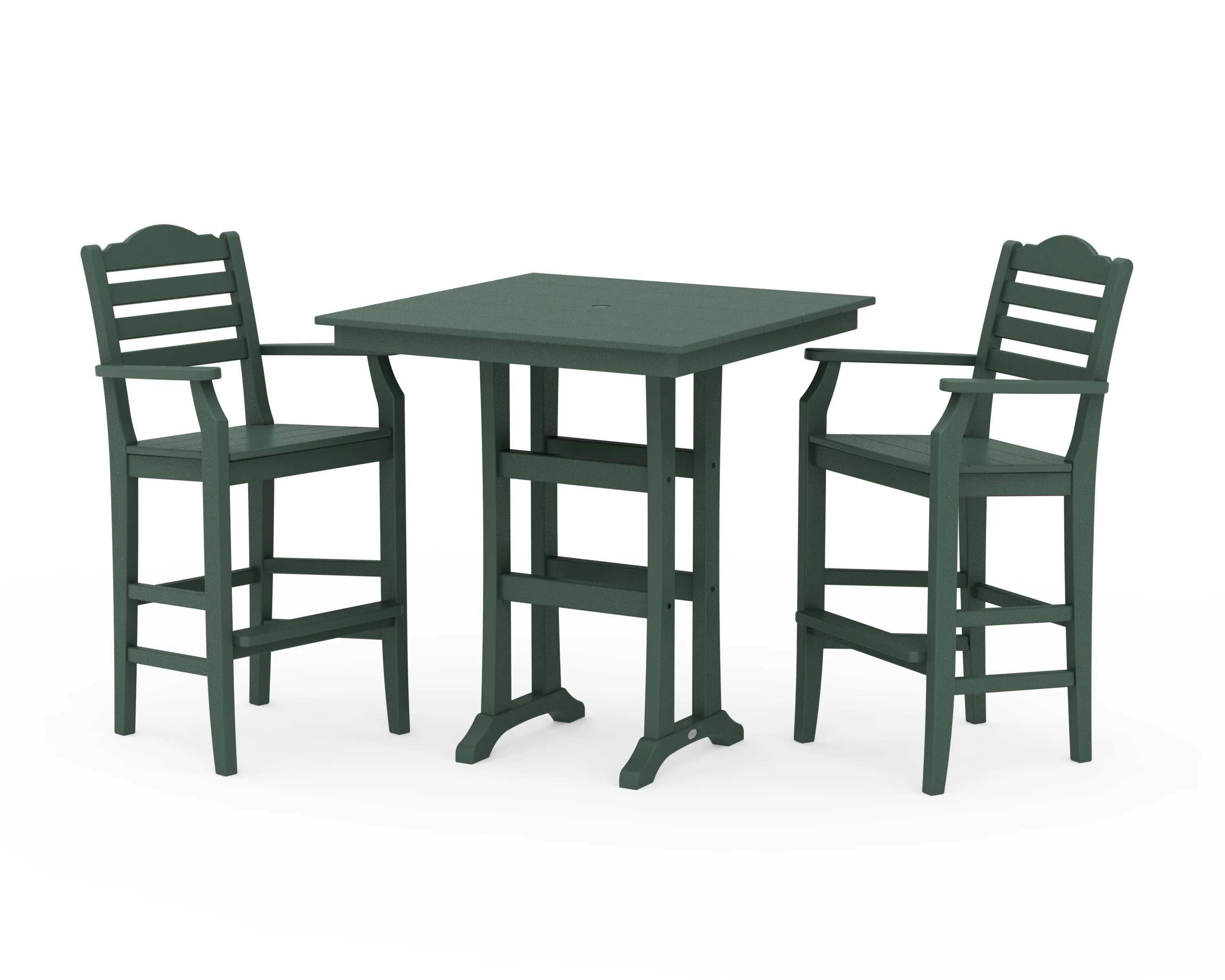 Savannah 3-Piece Farmhouse Bar Set with Trestle Legs - Image 3