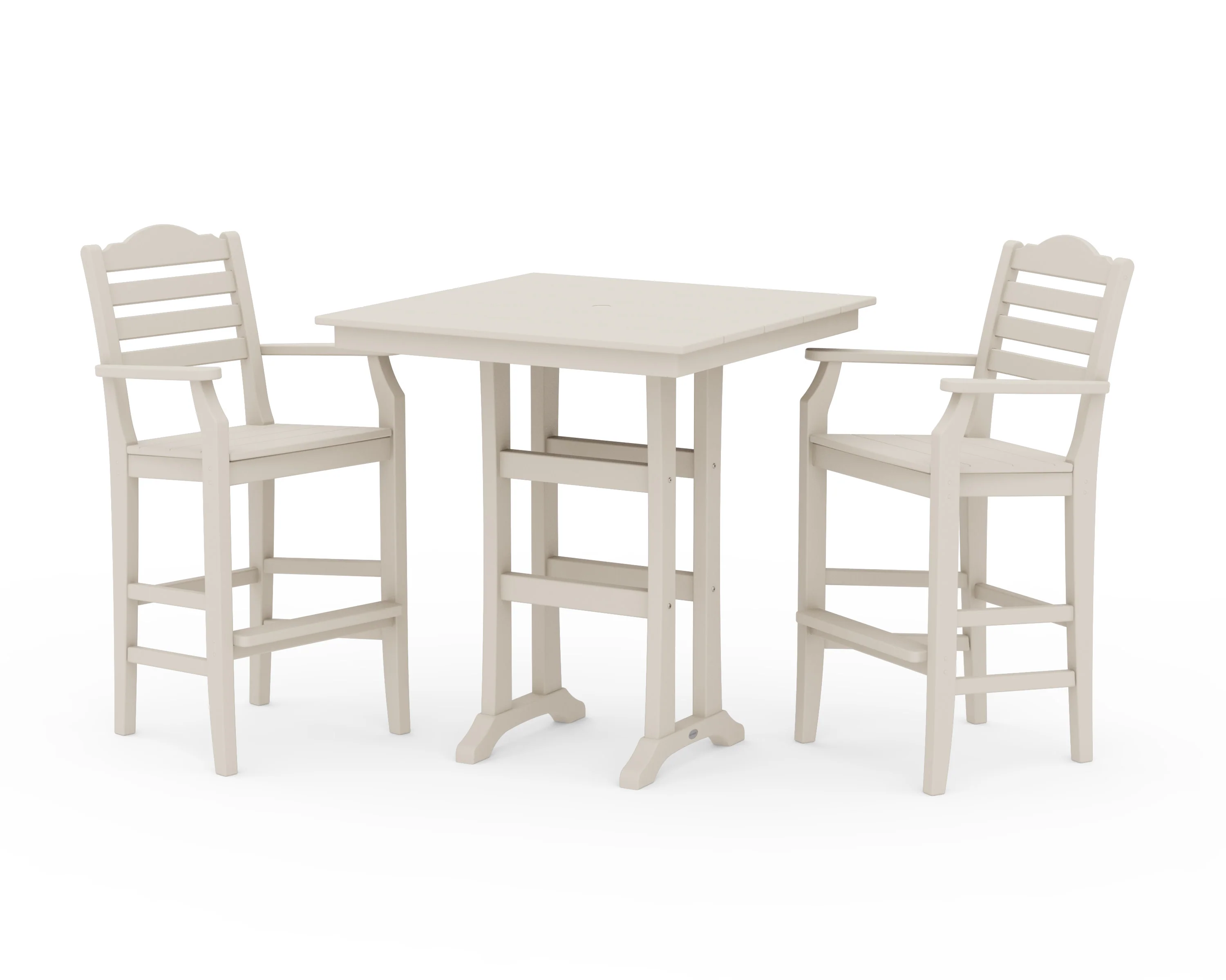 Savannah 3-Piece Farmhouse Bar Set with Trestle Legs - Image 5