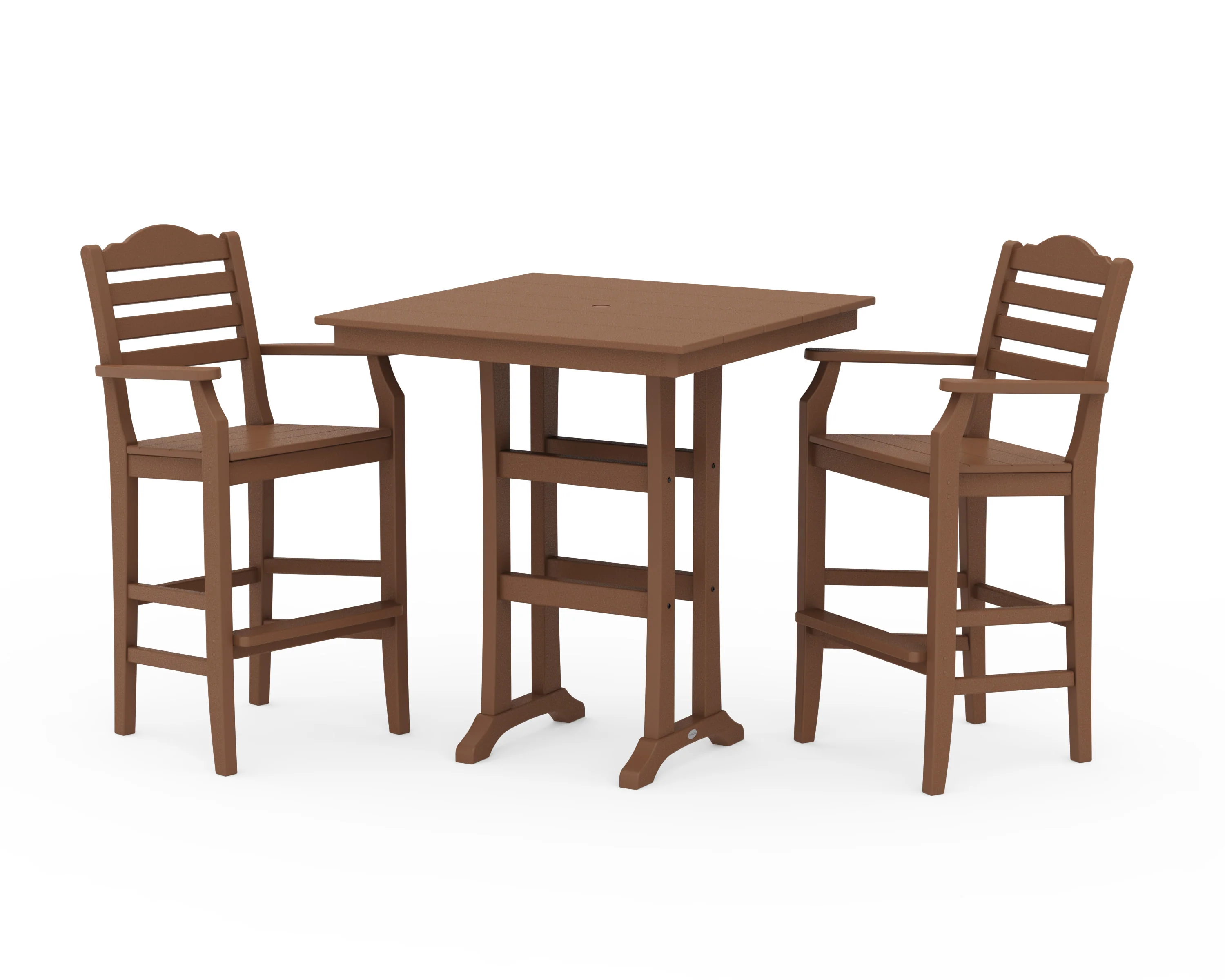 Savannah 3-Piece Farmhouse Bar Set with Trestle Legs - Image 6