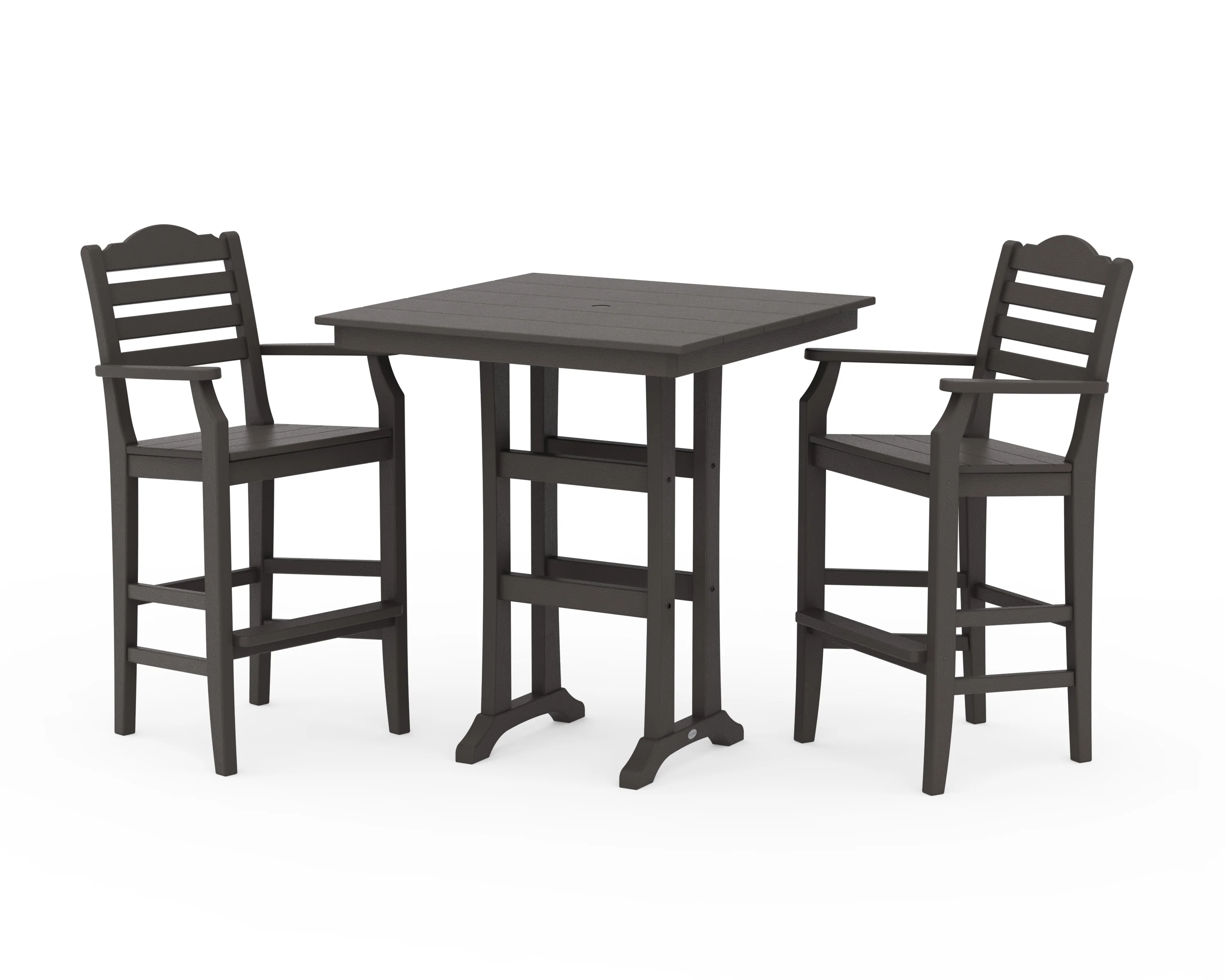 Savannah 3-Piece Farmhouse Bar Set with Trestle Legs - Image 8