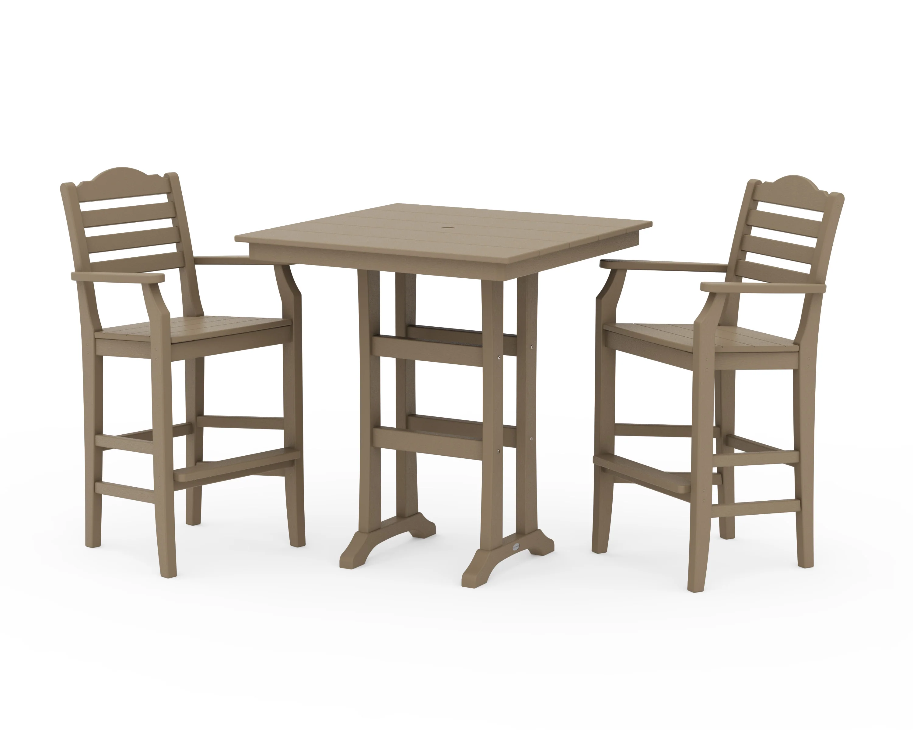 Savannah 3-Piece Farmhouse Bar Set with Trestle Legs - Image 9