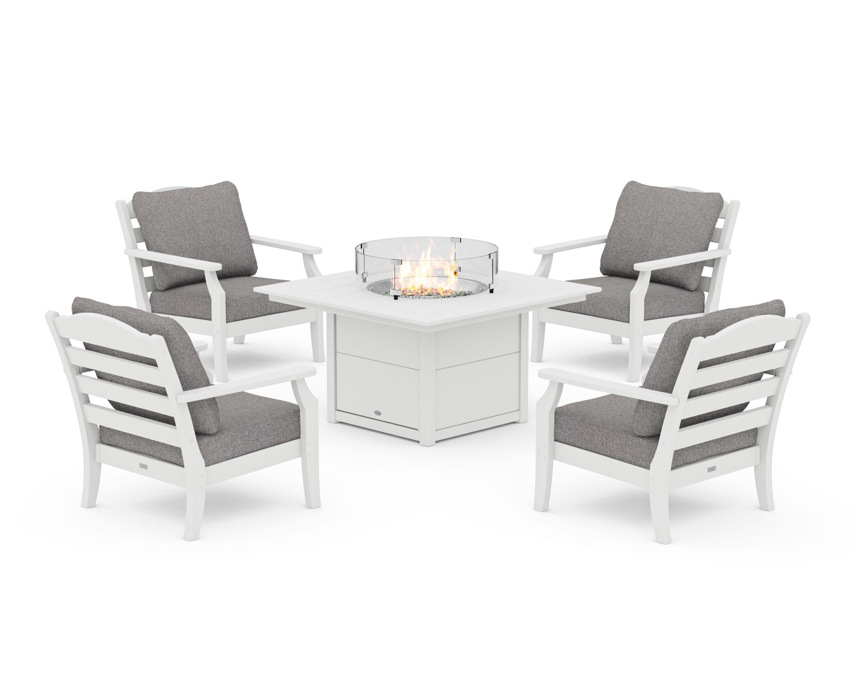 Savannah 5-Piece Deep Seating Set with Fire Pit Table - Image 102