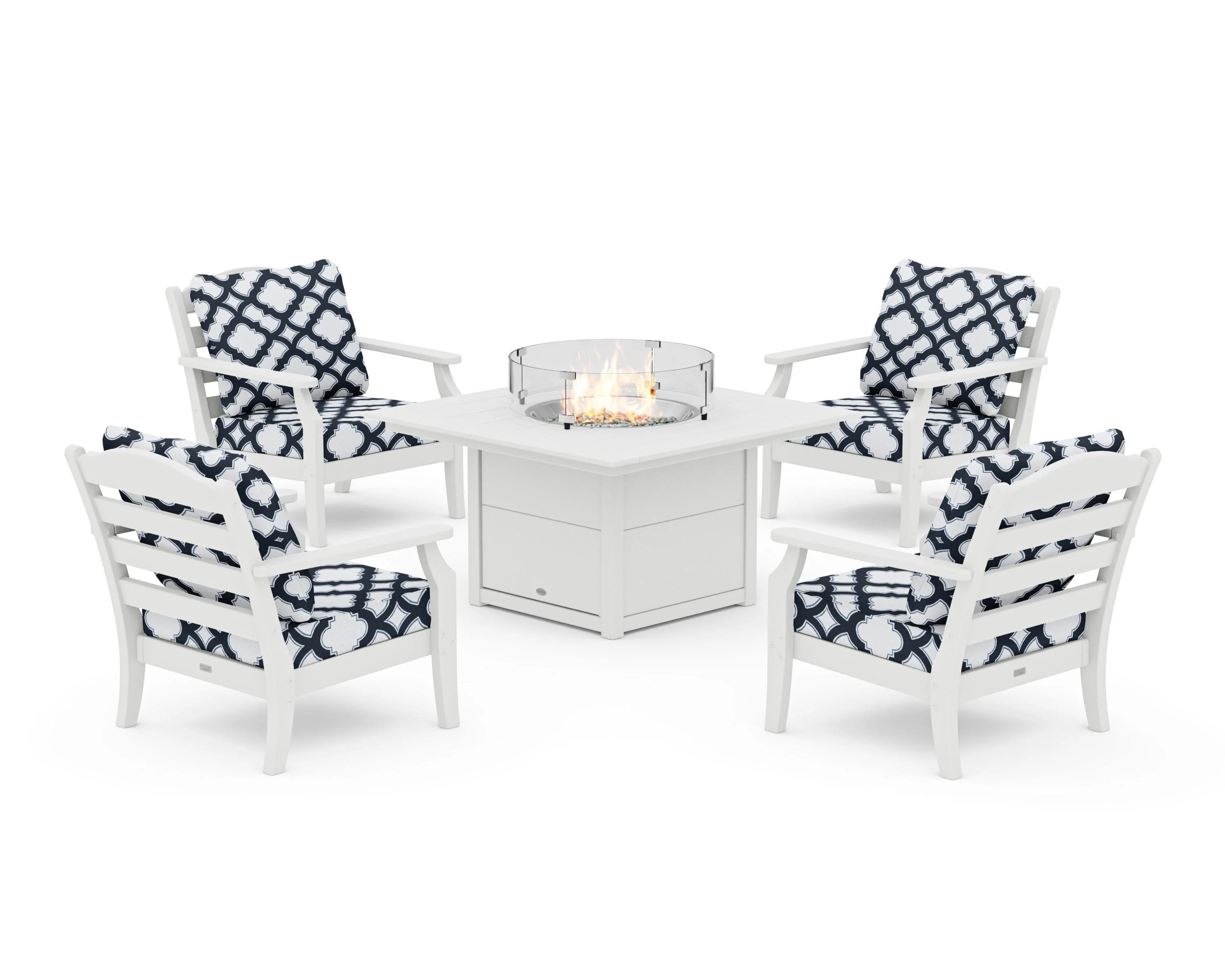 Savannah 5-Piece Deep Seating Set with Fire Pit Table - Image 123
