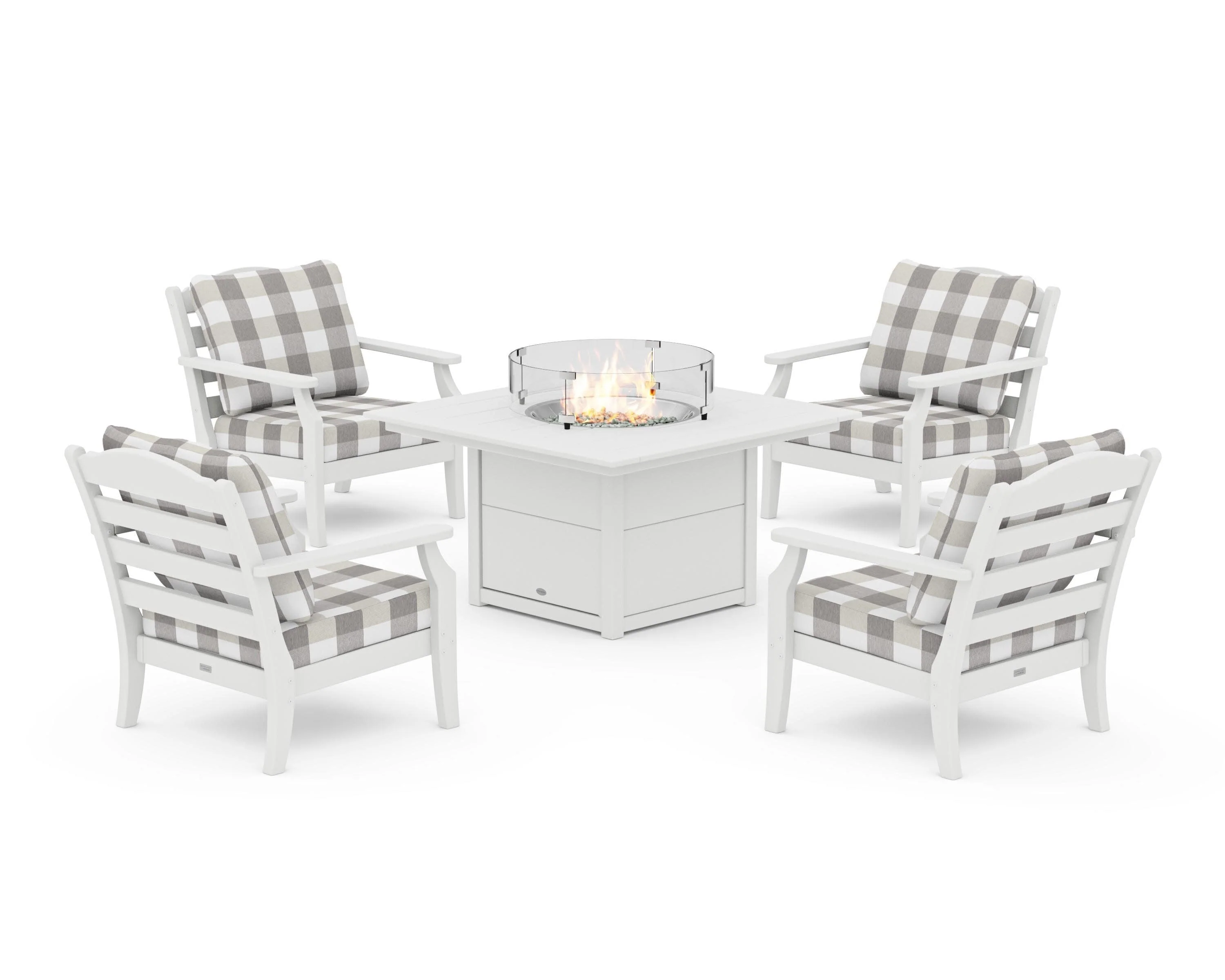 Savannah 5-Piece Deep Seating Set with Fire Pit Table - Image 130