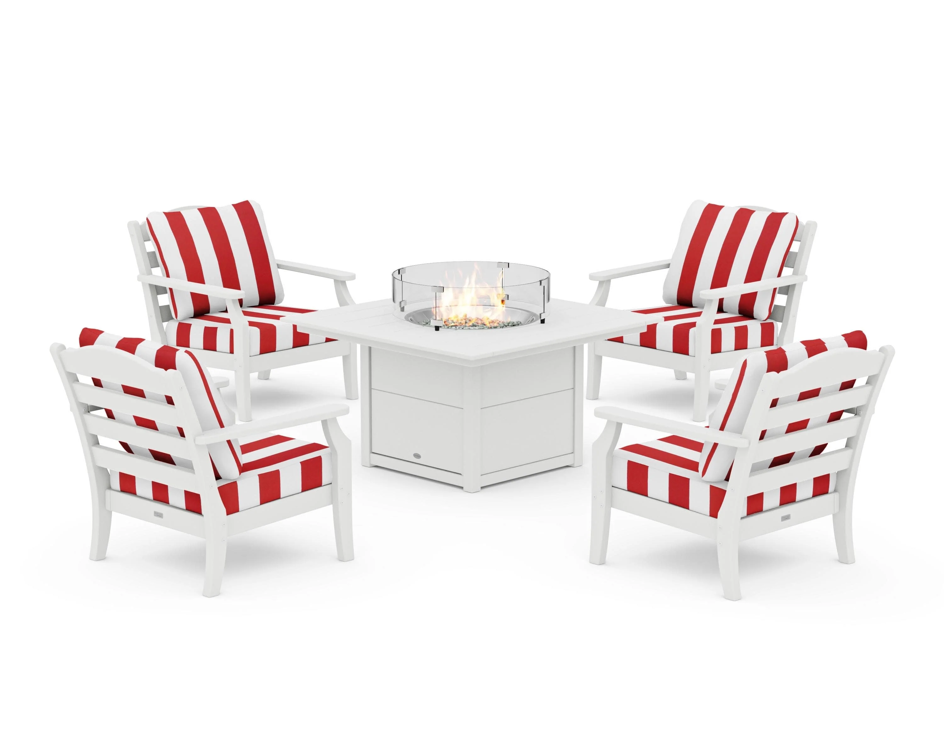 Savannah 5-Piece Deep Seating Set with Fire Pit Table - Image 134